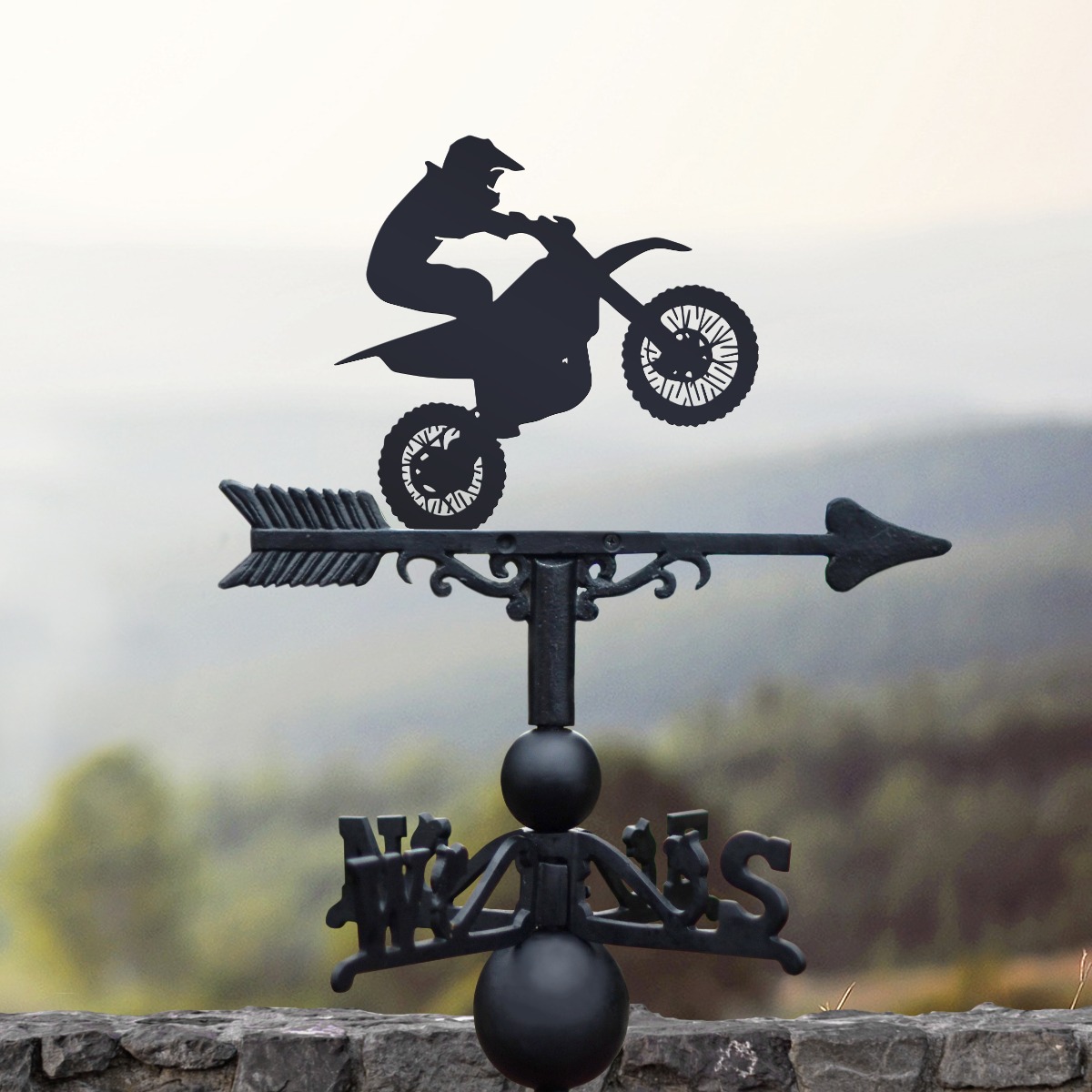 Dirt Bike Weathervane