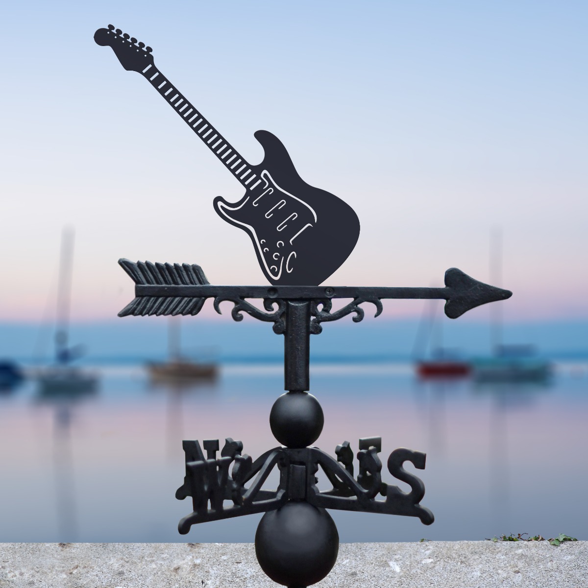 Electric Guitar Weathervane