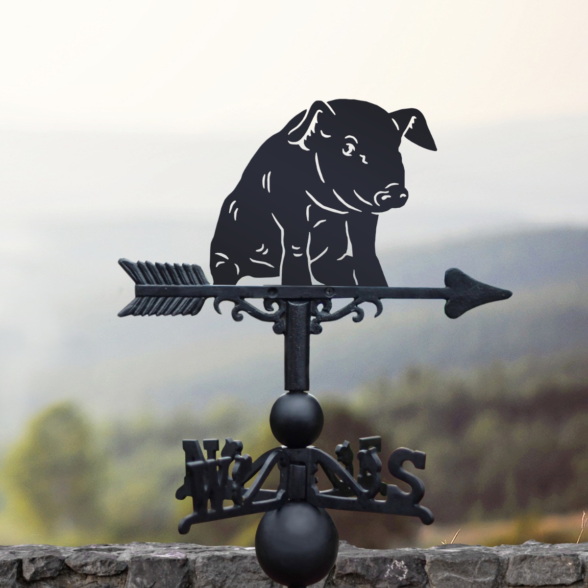 Sitting Piglet Weathervane