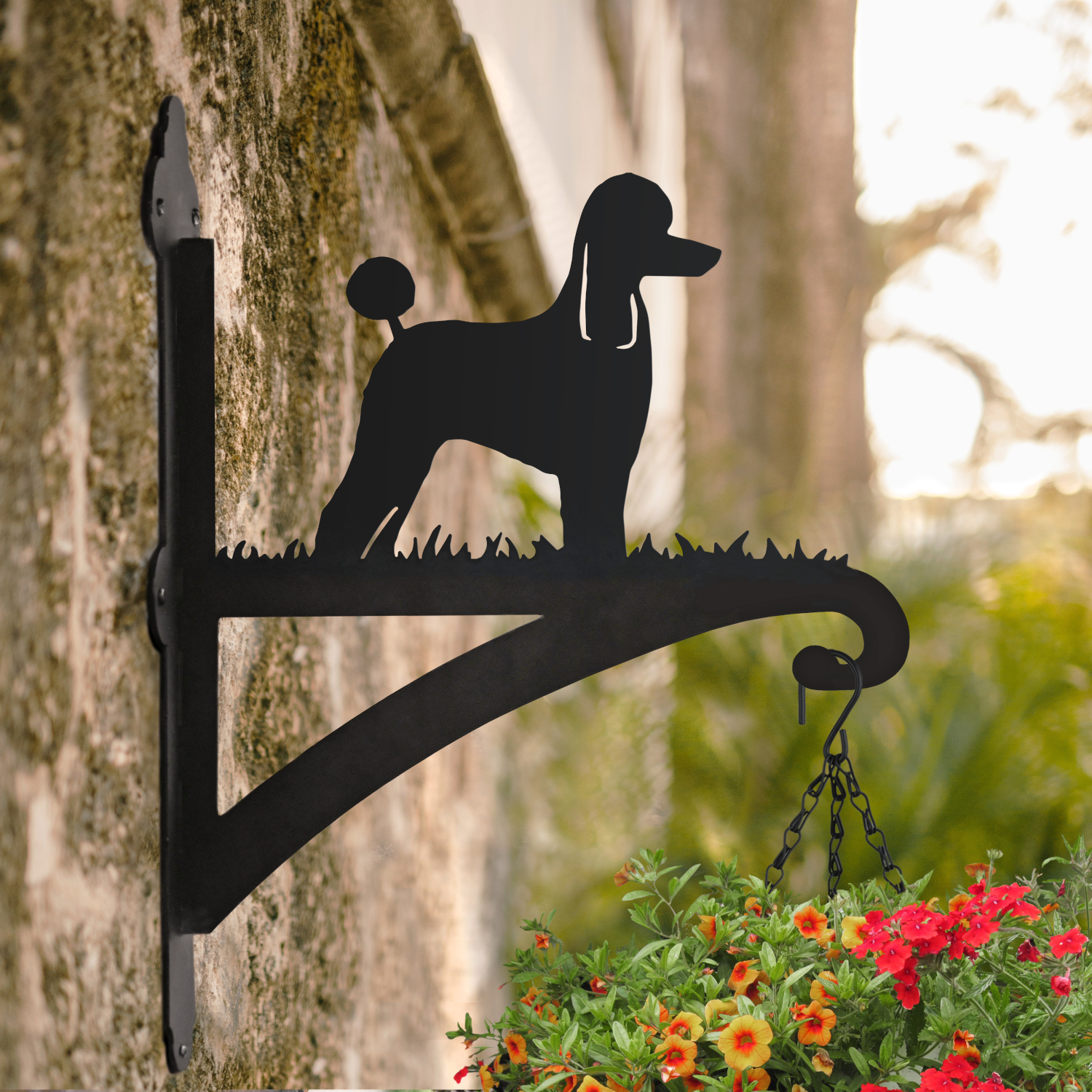 'Poodle' Iron Hanging Basket Bracket