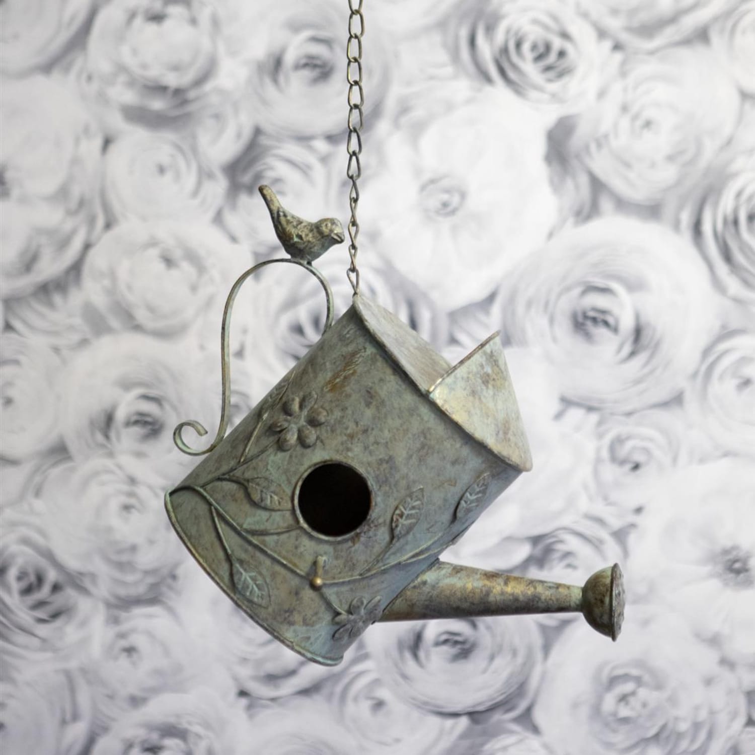 Hanging Watering Can Birdhouse
