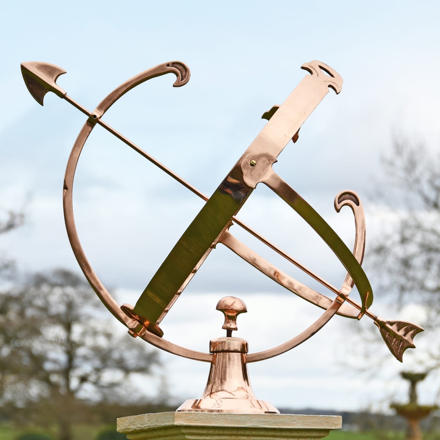 Polished Copper Profatius Armillary - Large