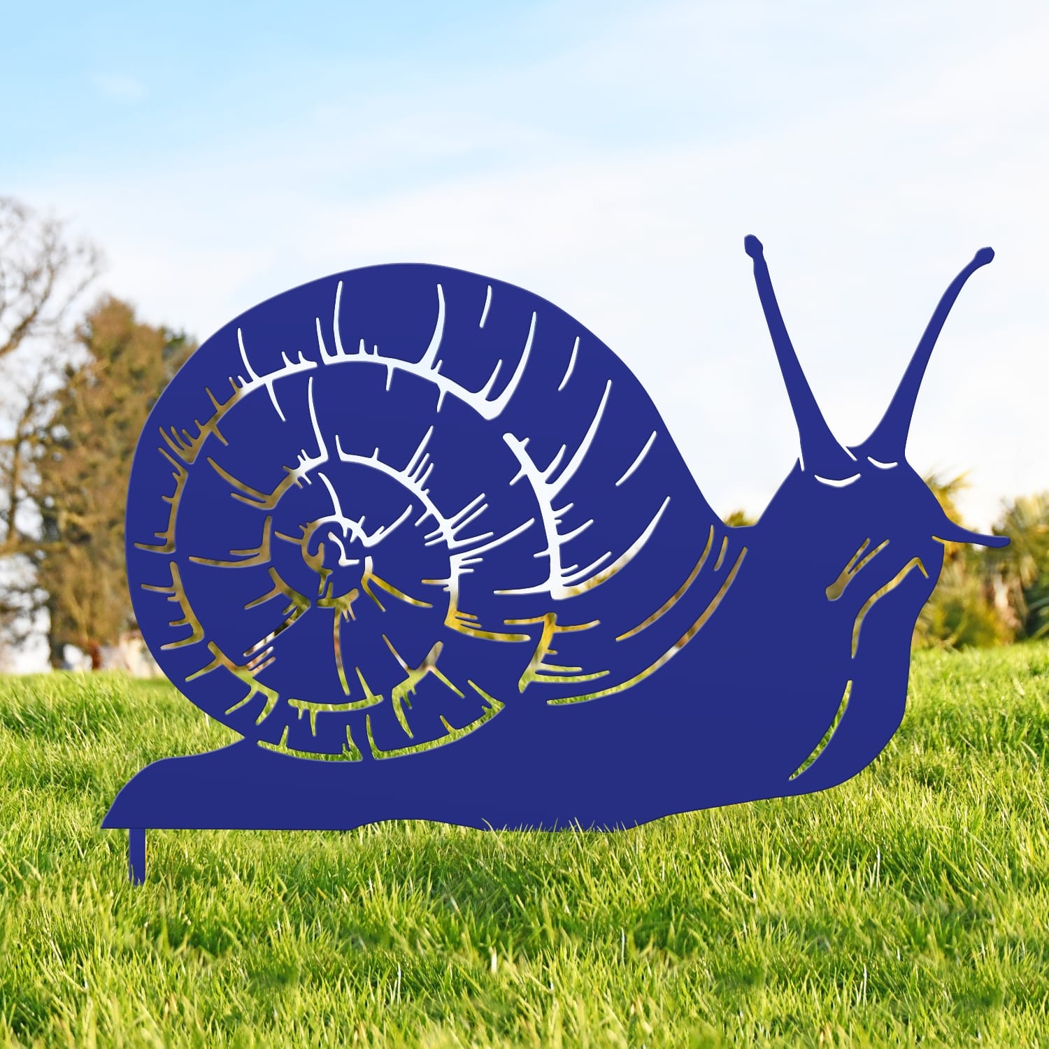 Blue Snail Silhouette