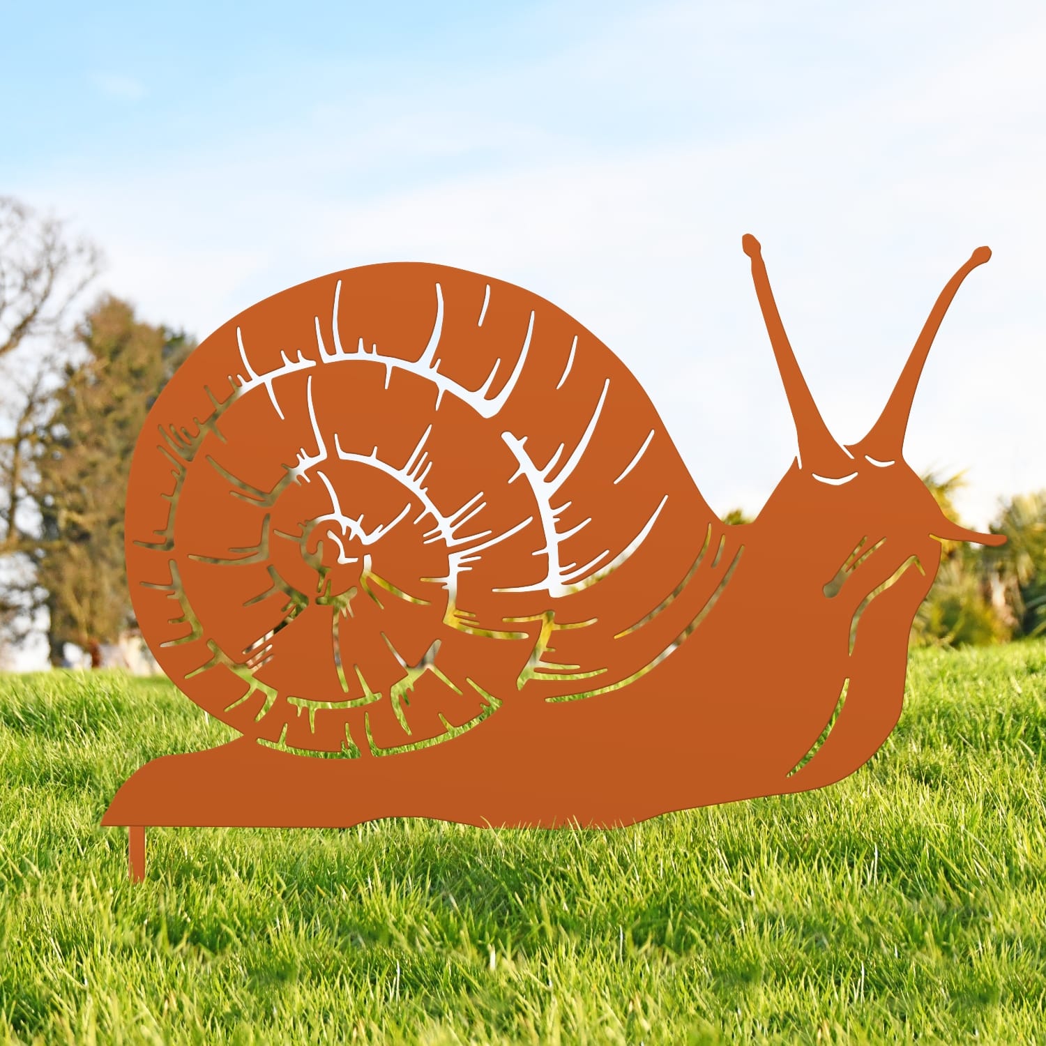 Orange Snail Silhouette