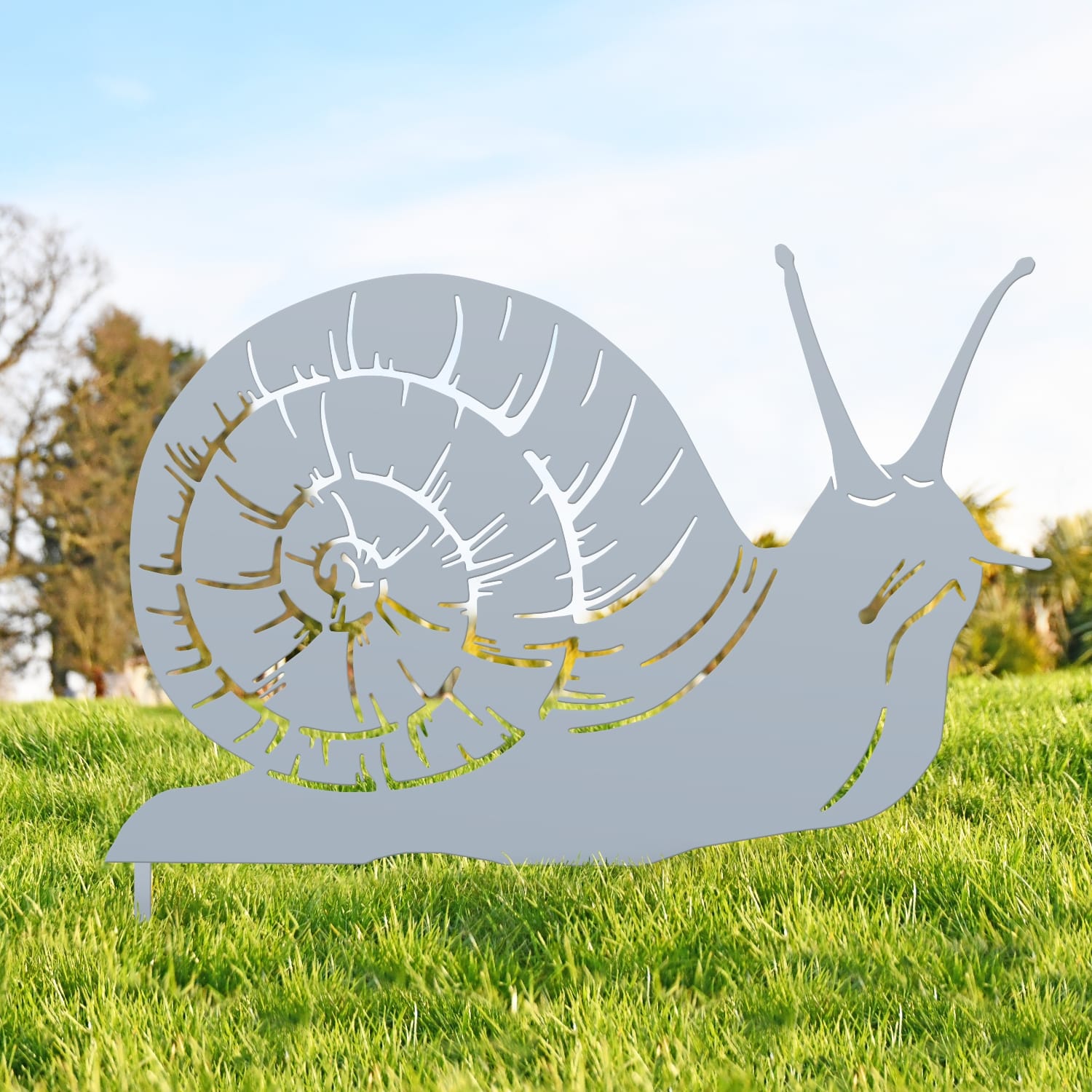 Silver Snail Silhouette