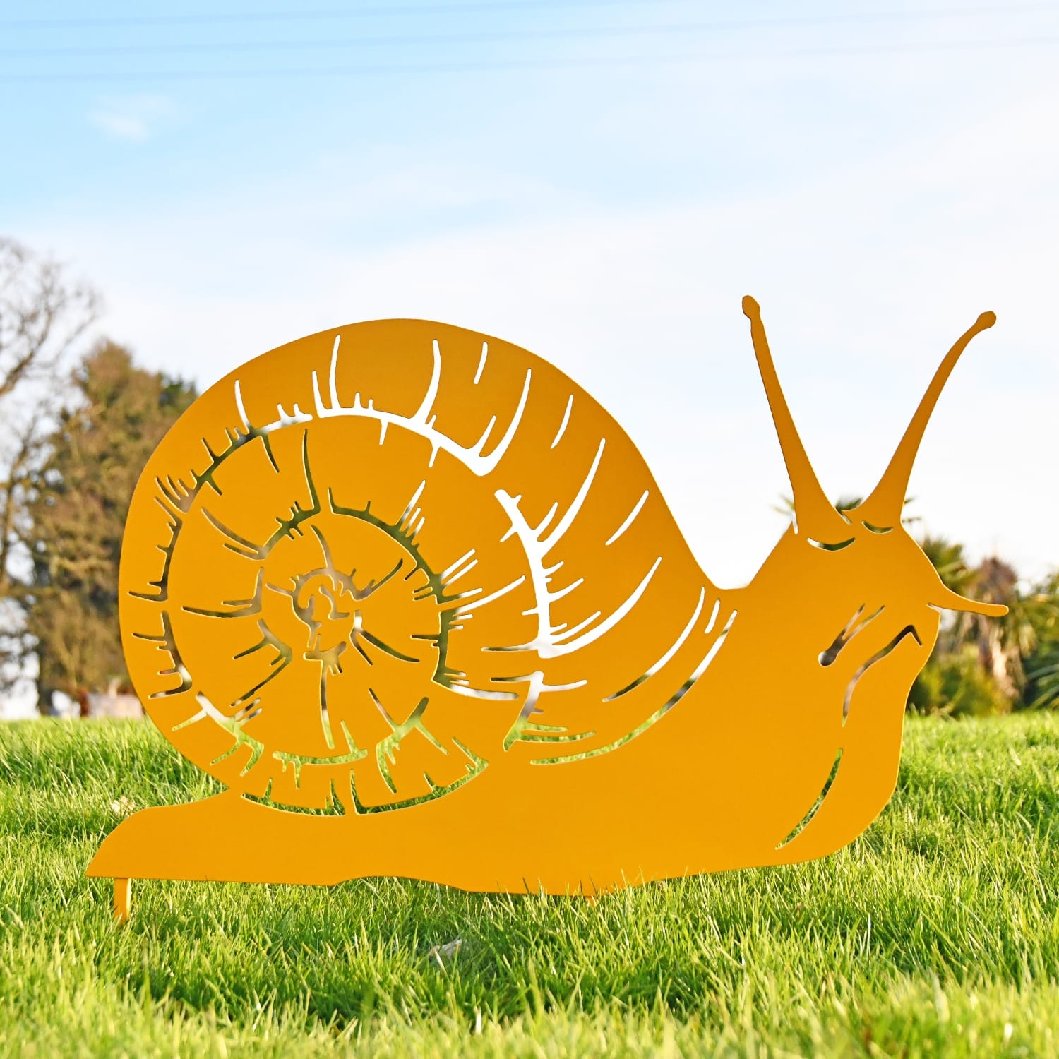 Yellow Snail Silhouette