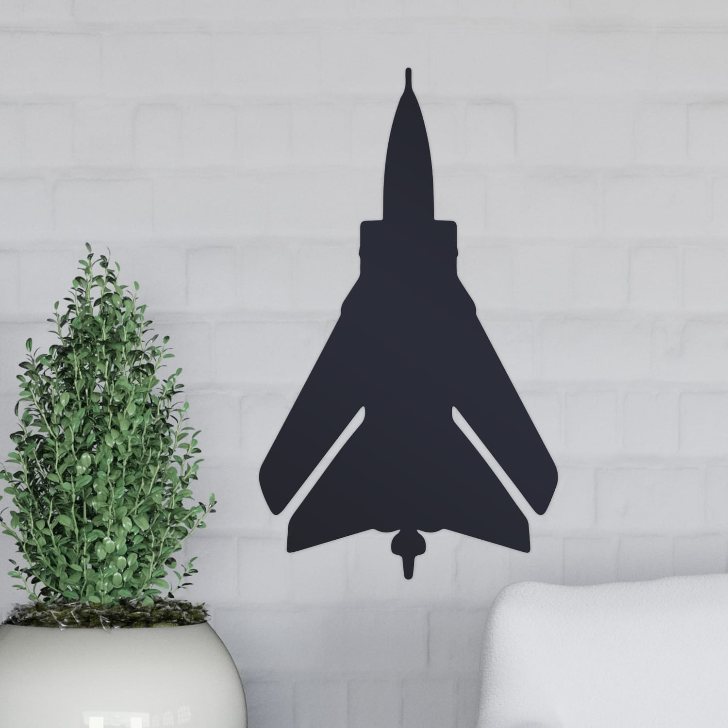 Tornado Silhouette Steel Wall Art
