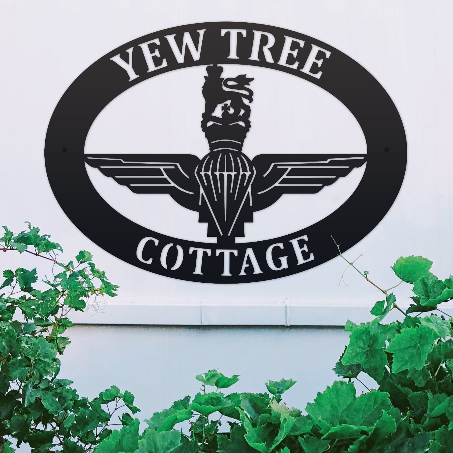 British Parachute Regiment Oval House Name Sign