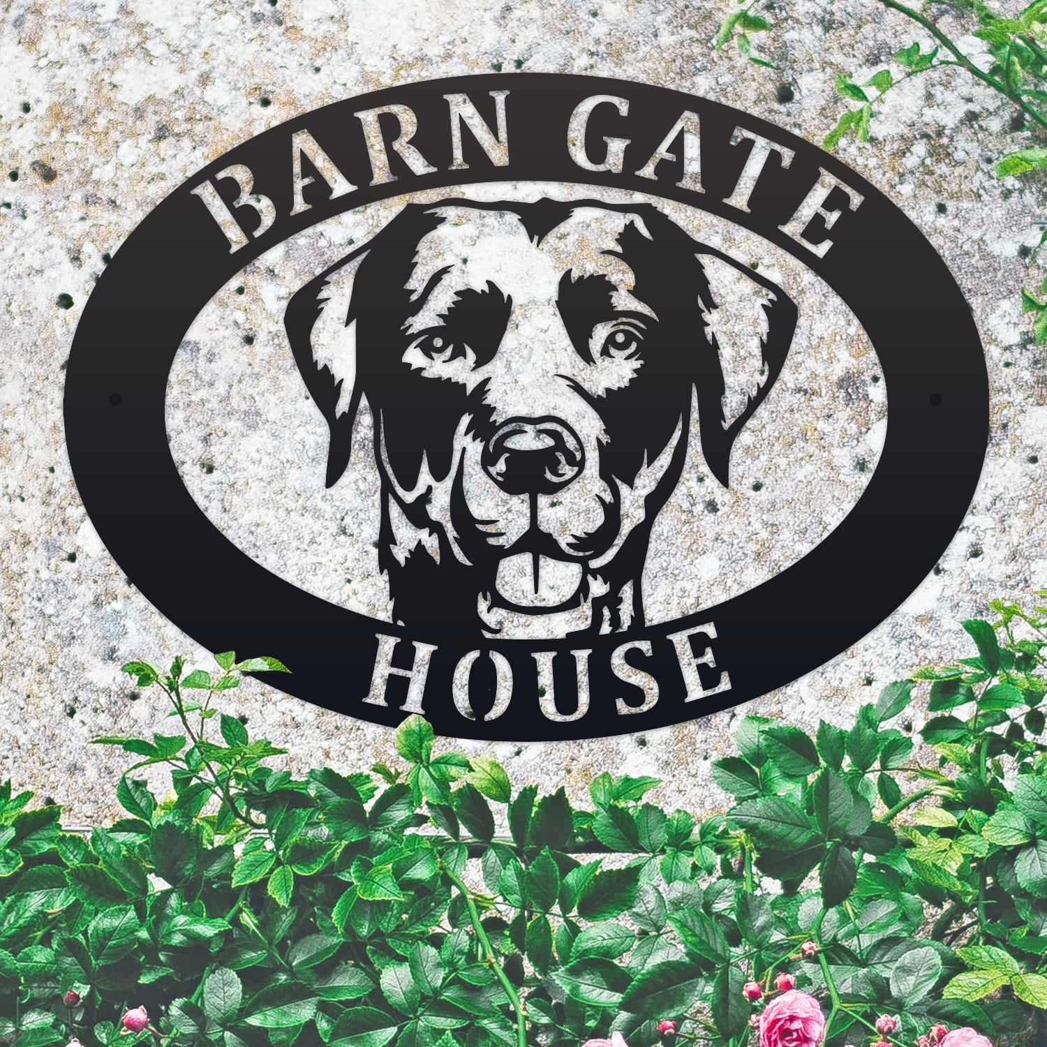 Labrador Oval House Name Sign