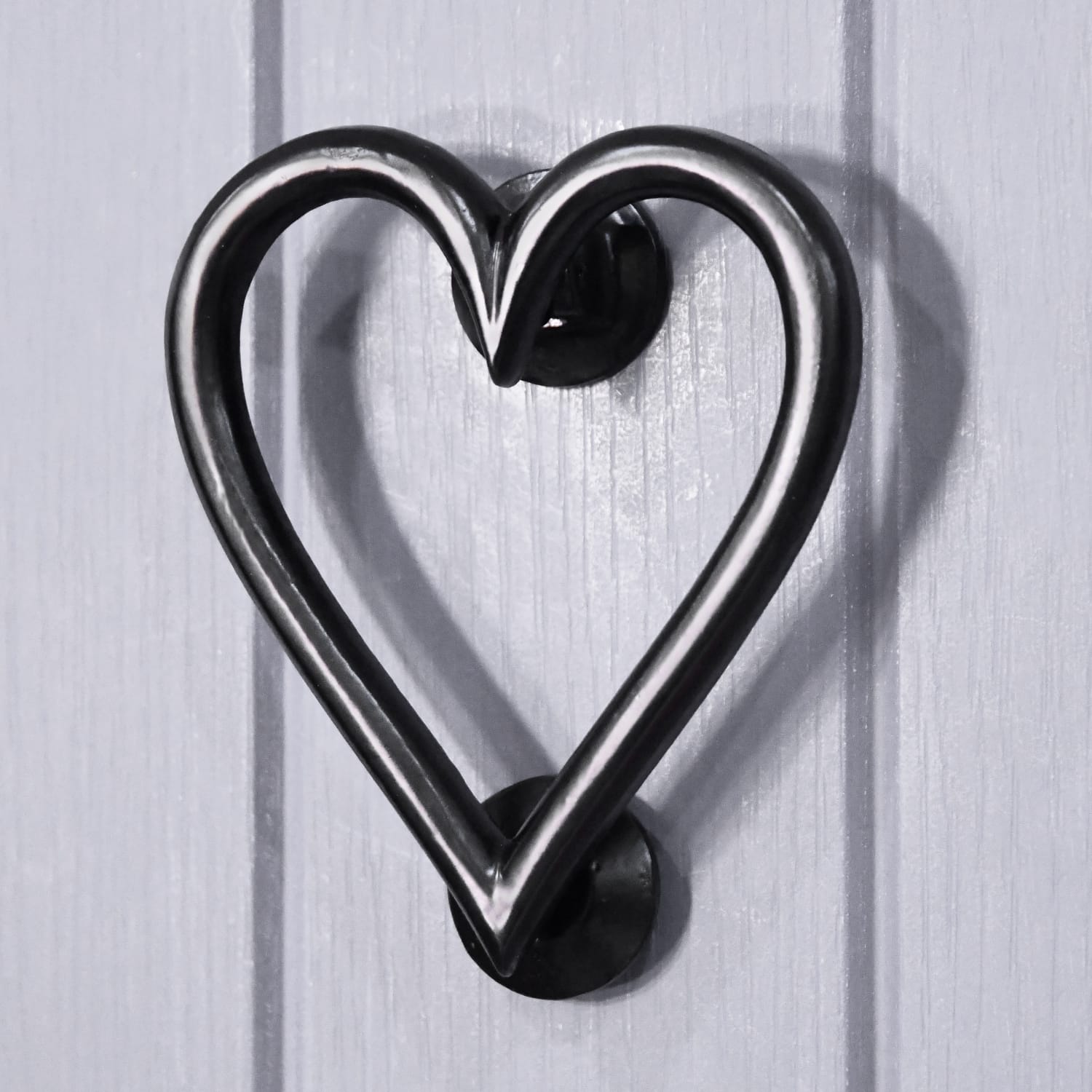 Black Iron Heart Door Knocker
