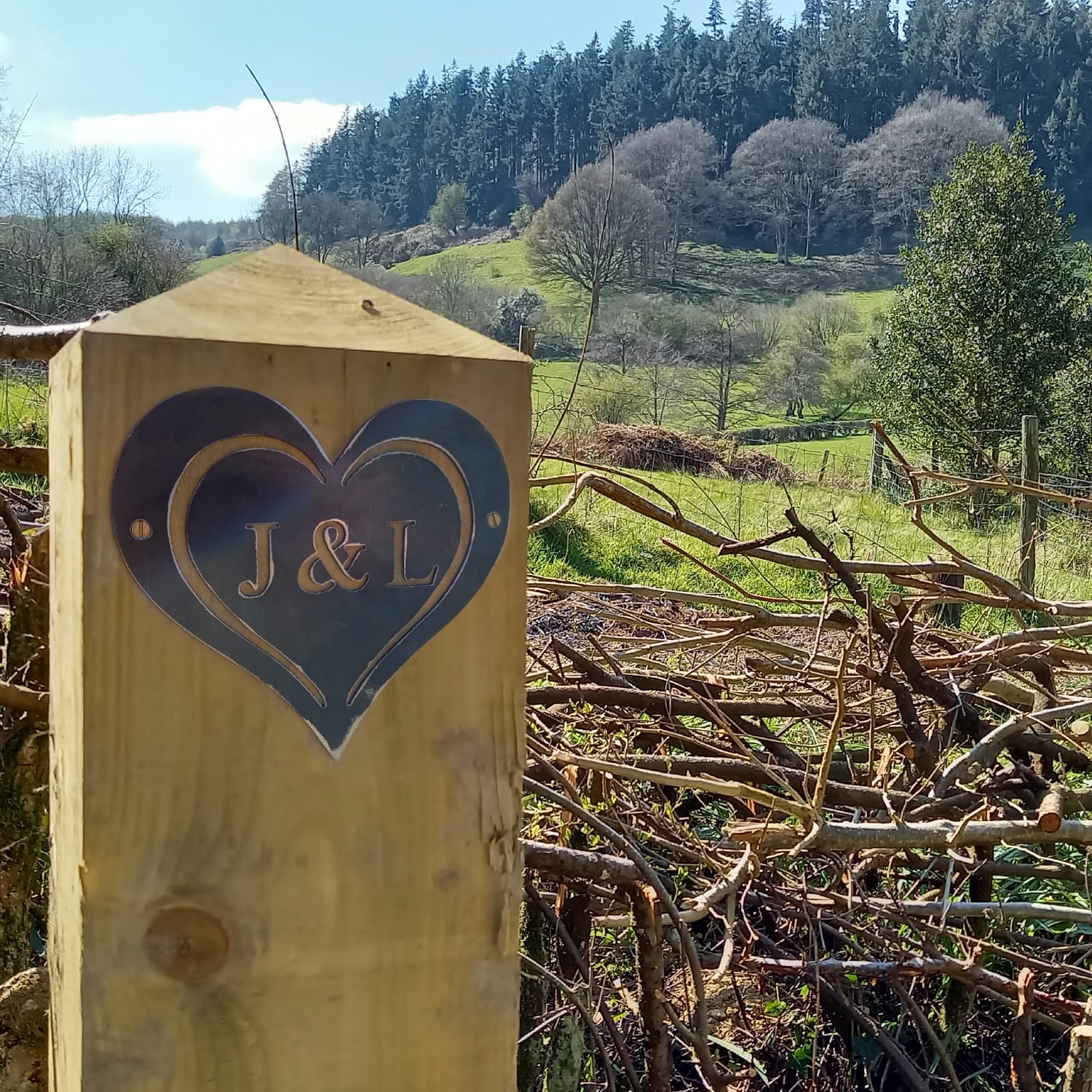 Personalised 7 Inch Heart With Initi…