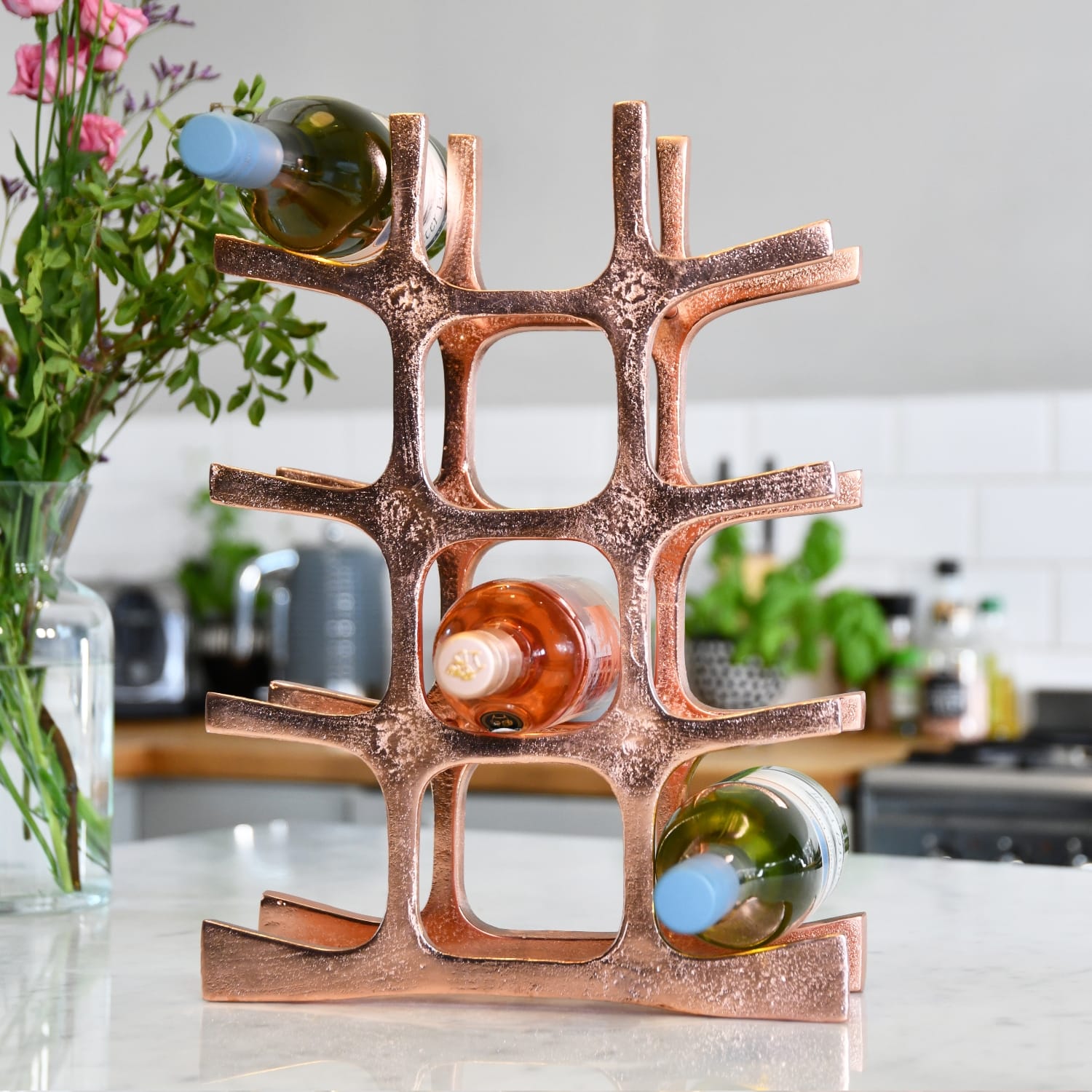 Copper 'Kempton House' Wine Rack