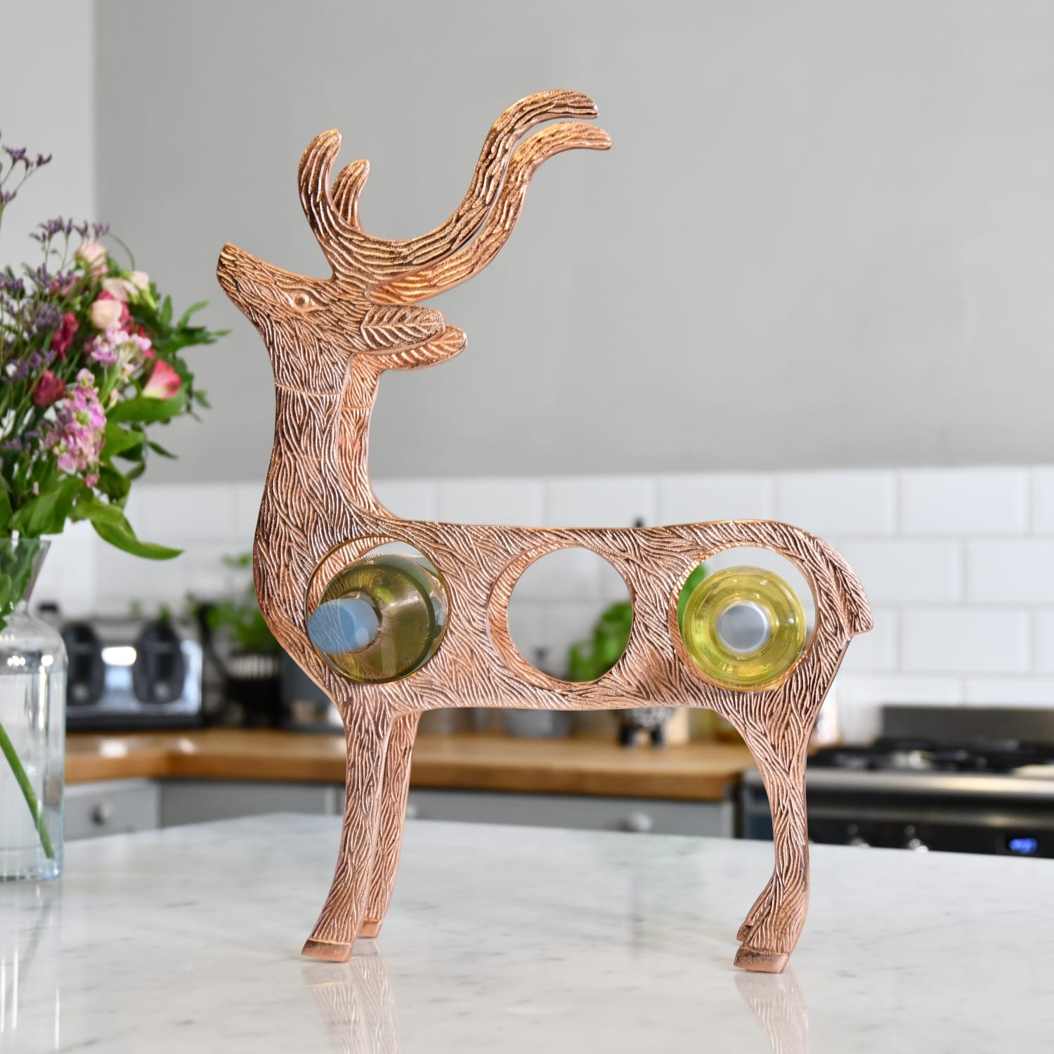 Copper 'Stag' Wine Rack