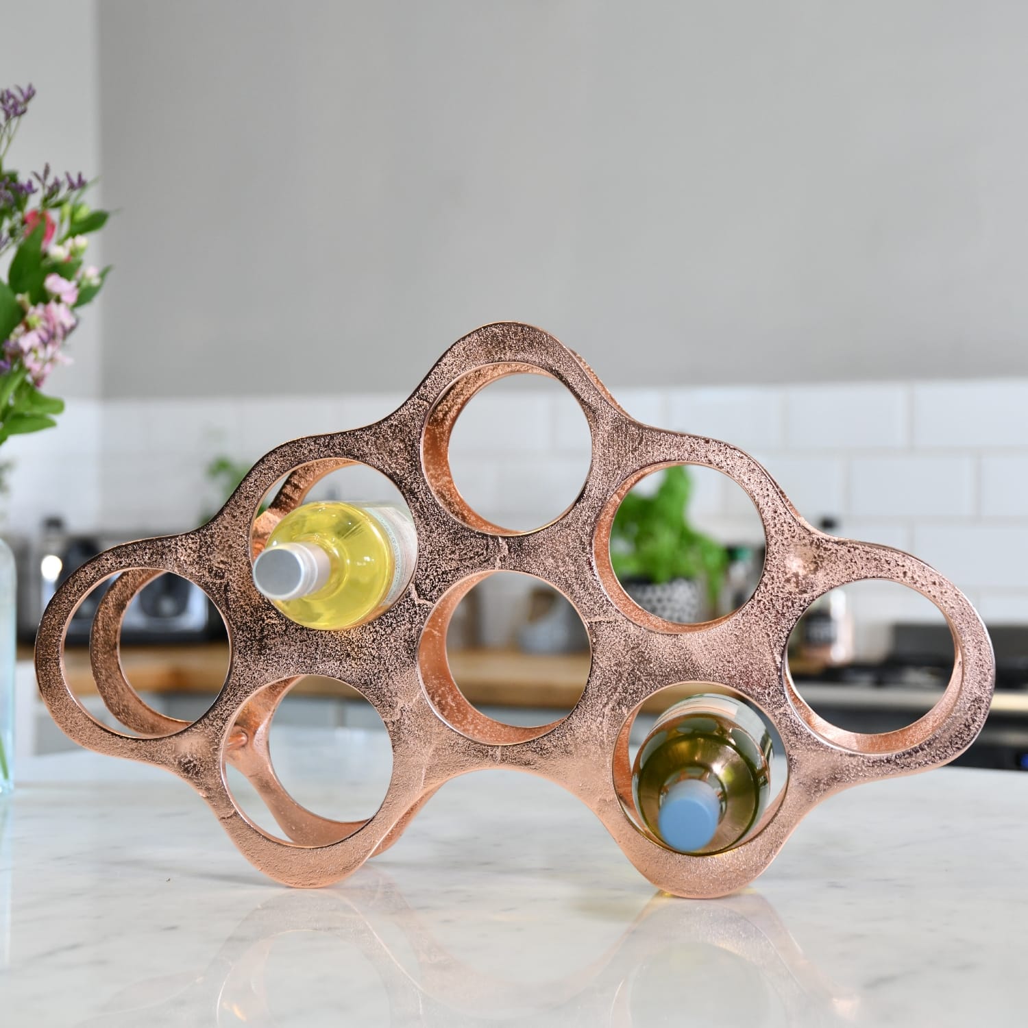Copper 'Cloud' Wine Rack