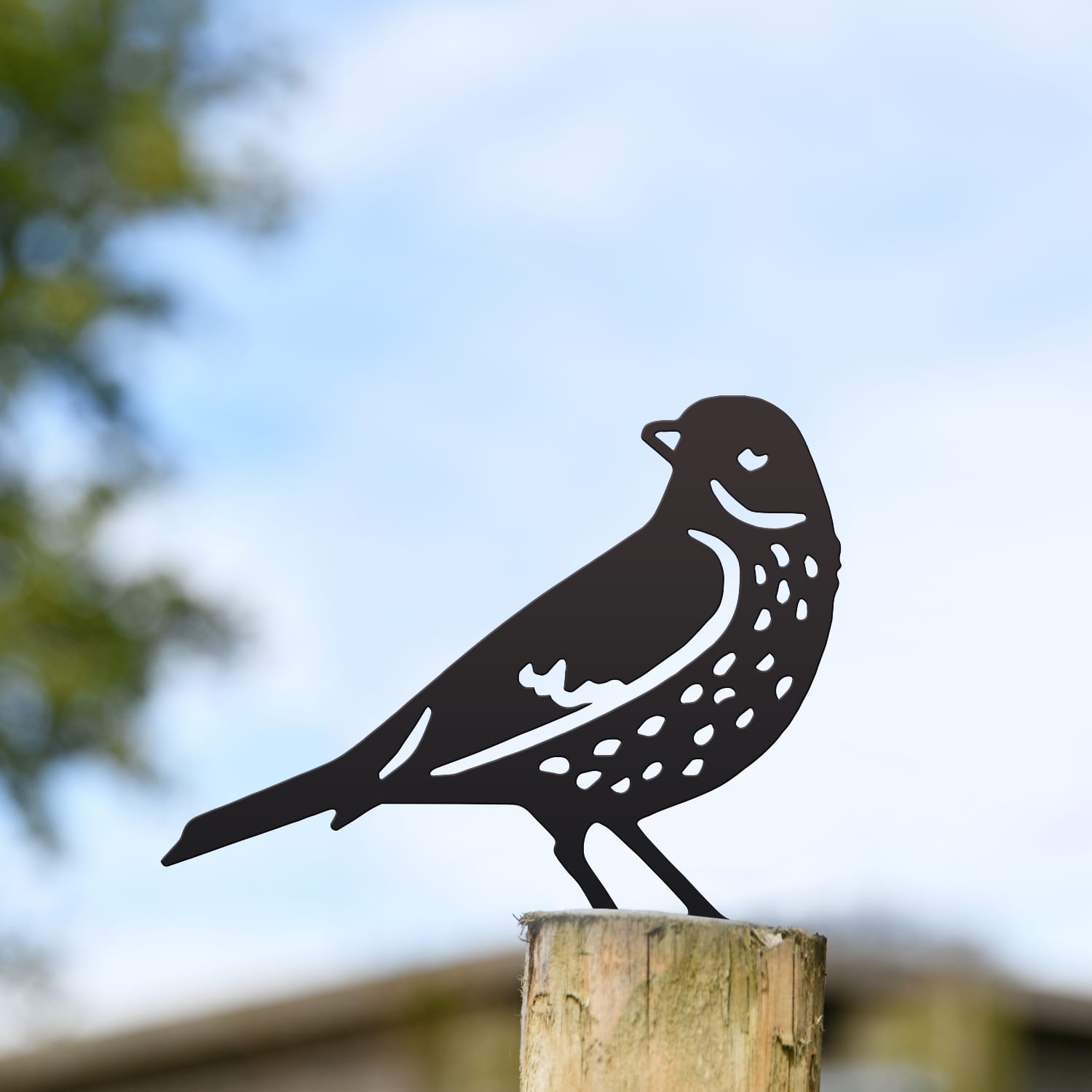 Steel Thrush Fence Topper - Black