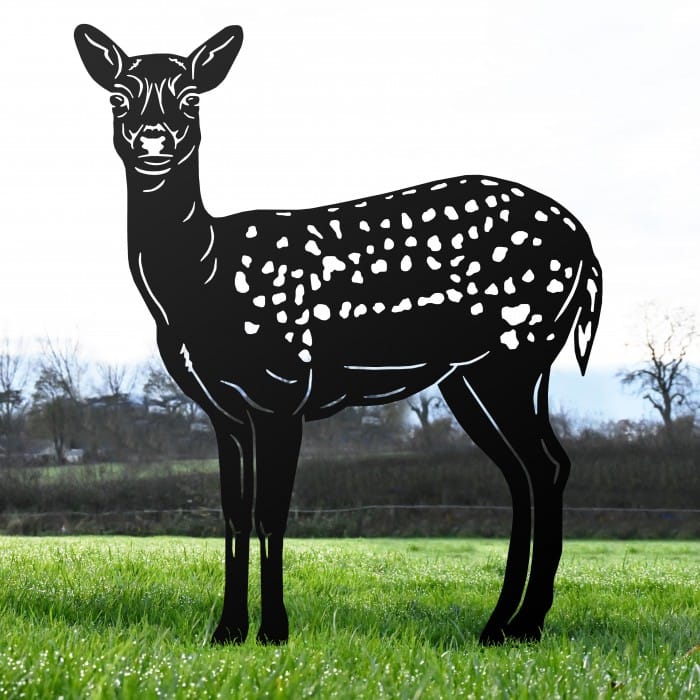 Fallow Doe Black Silhouette