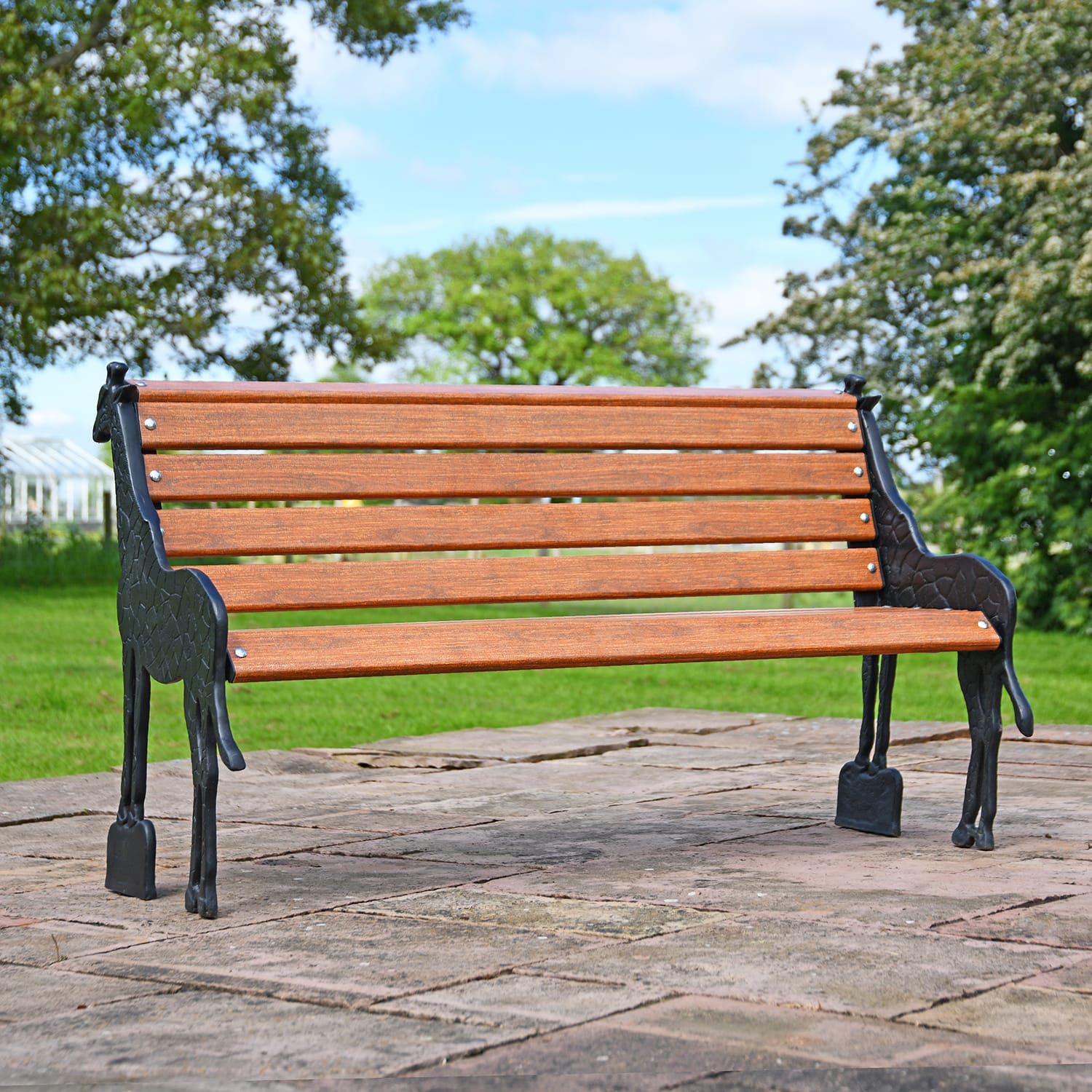 'Gambhira' Brown Giraffe Garden Bench