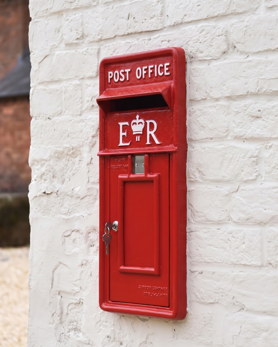 Red 'Elizabeth Regina' Post & Parcel Front Only