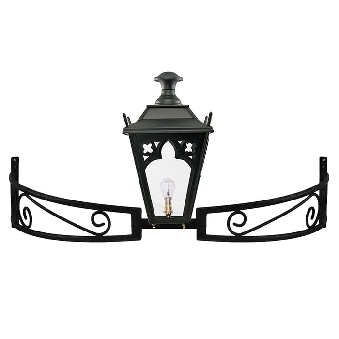 Black Gothic Bow Bracket Light