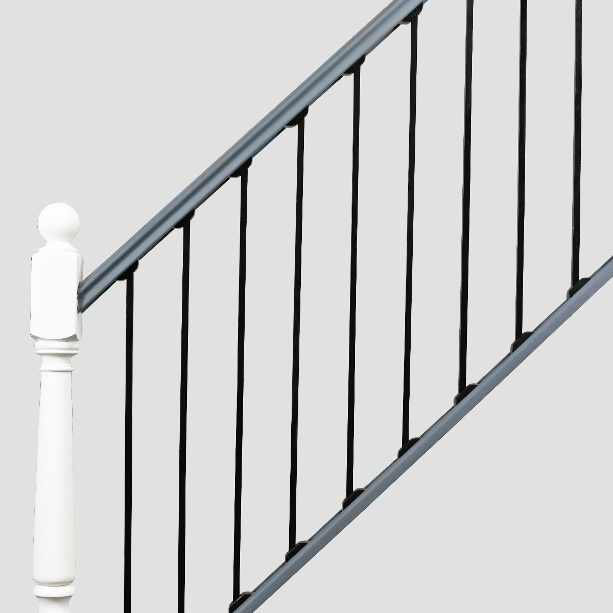 Black Plain Stair Spindle
