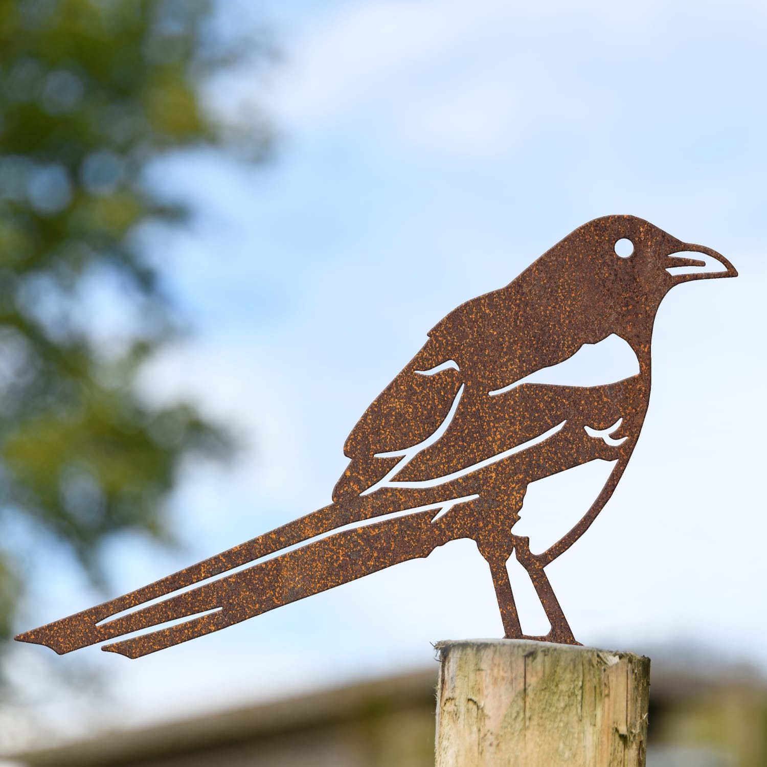 Rustic Magpie Fence Topper