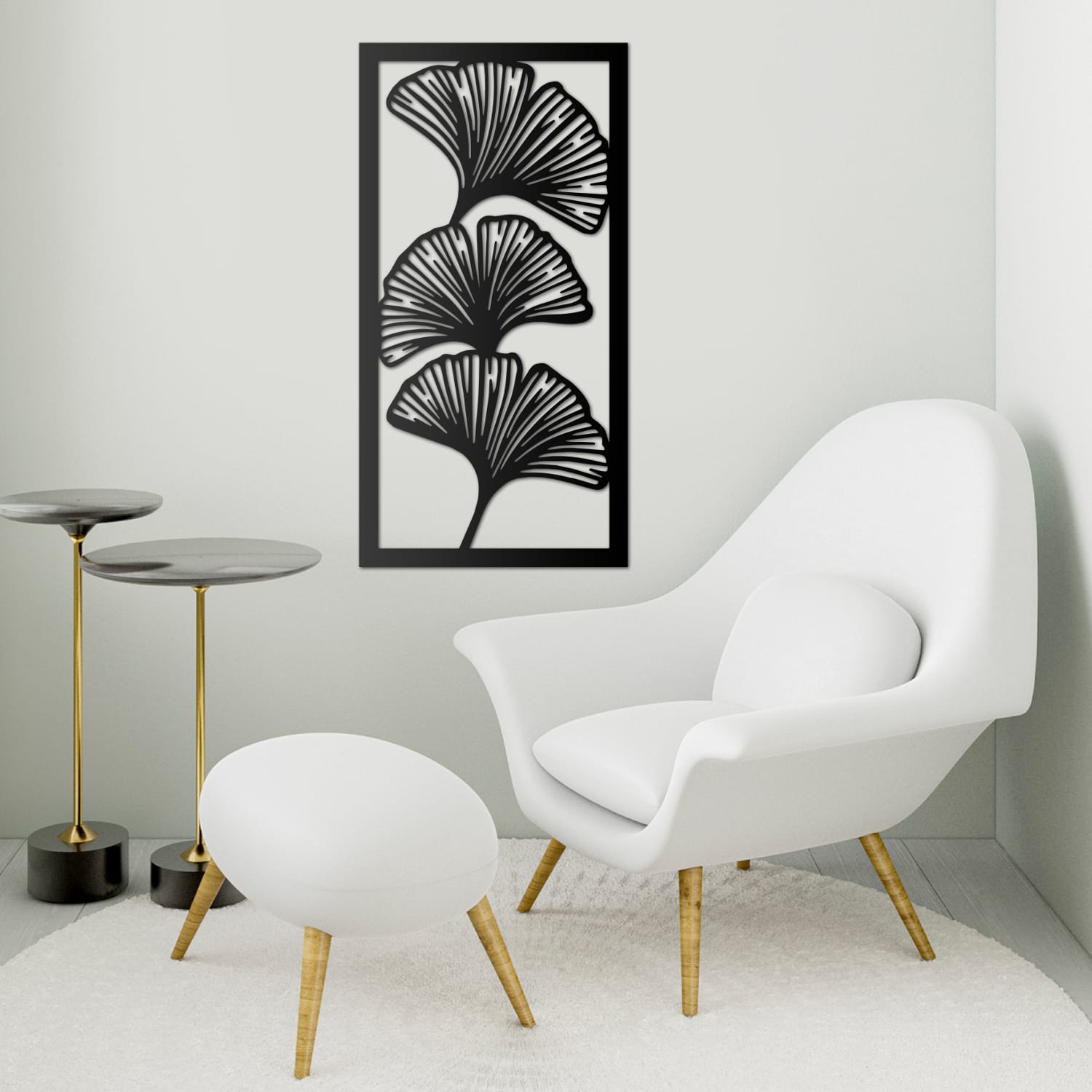Ginkgo Leaf Tropical Wall Art