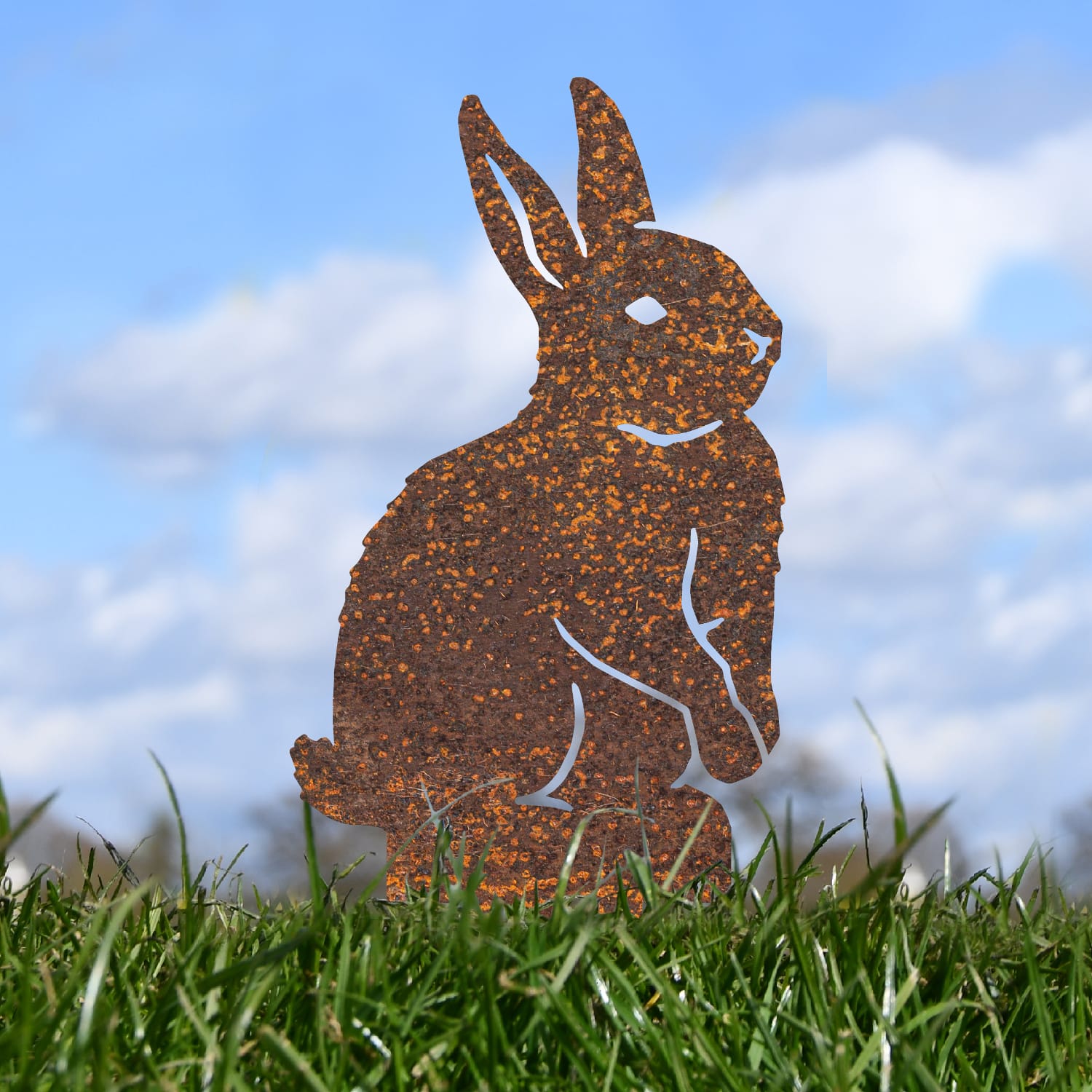 Rustic Standing Leveret Hare Silhouette