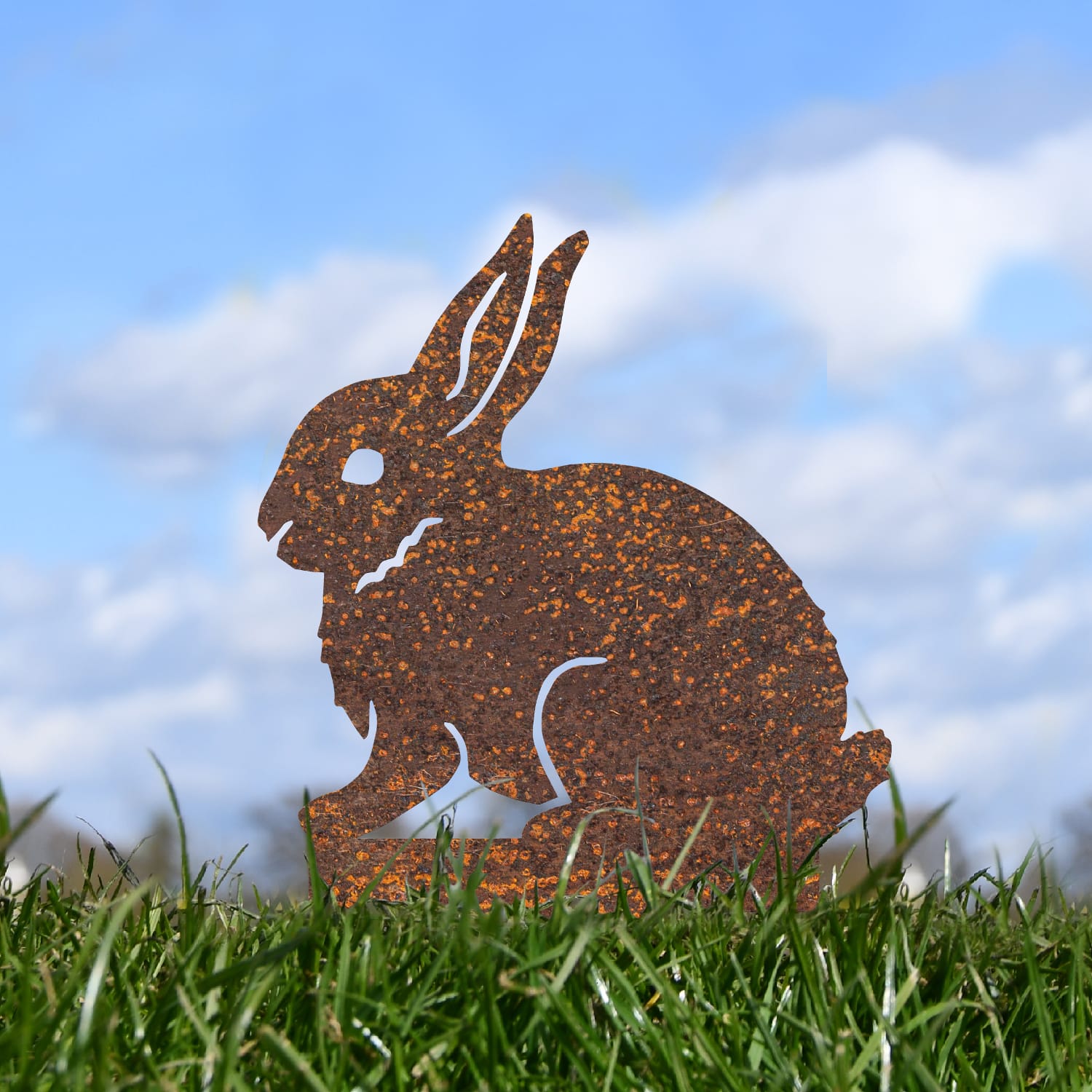 Rustic Leveret Hare Iron Silhouette