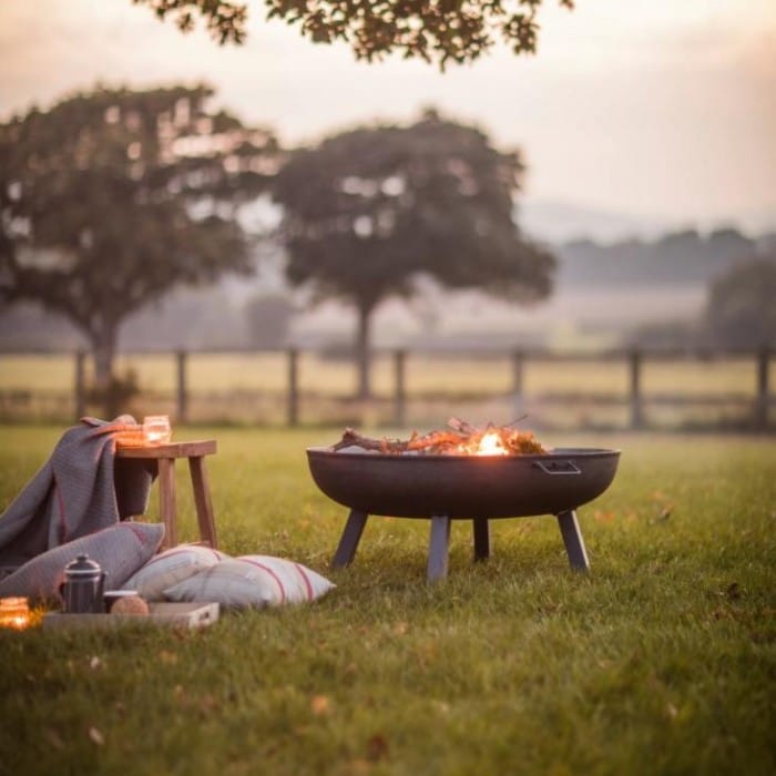 Raw Metal Fire Pit - 100cm