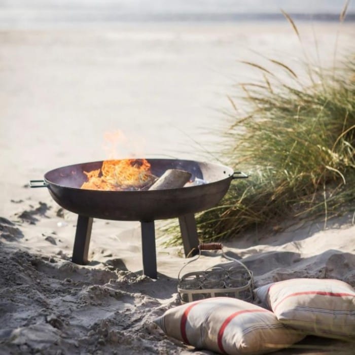 Raw Metal Fire Pit - 75cm