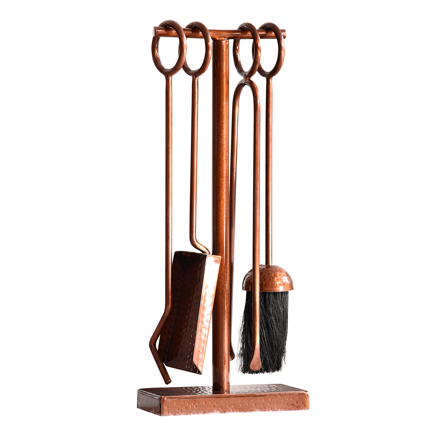 'Harrow' Hammered Antique Copper Companion Set