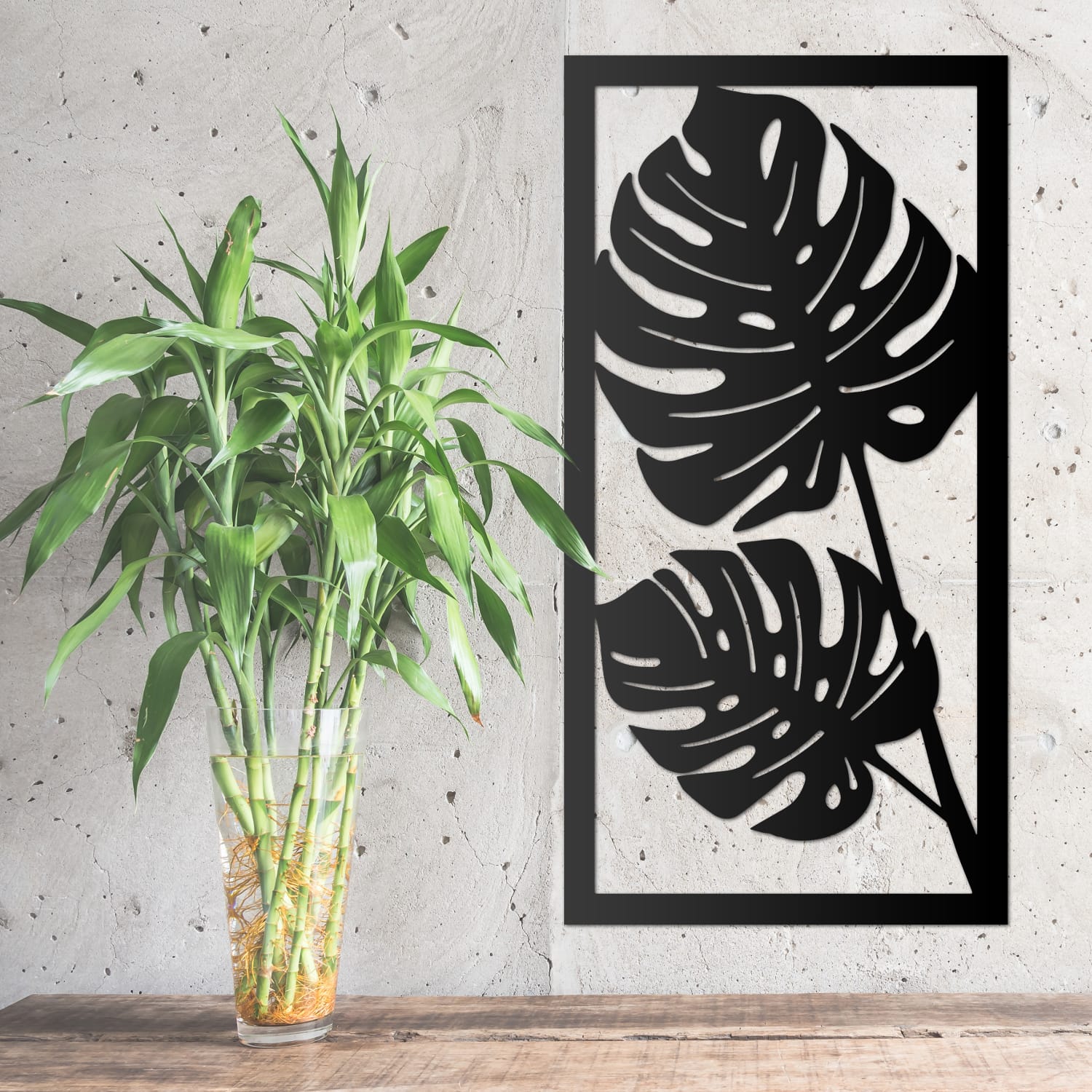 Monstera Leaf Tropical Wall Art