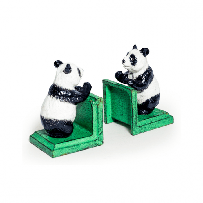 Panda Cast Iron Bookends