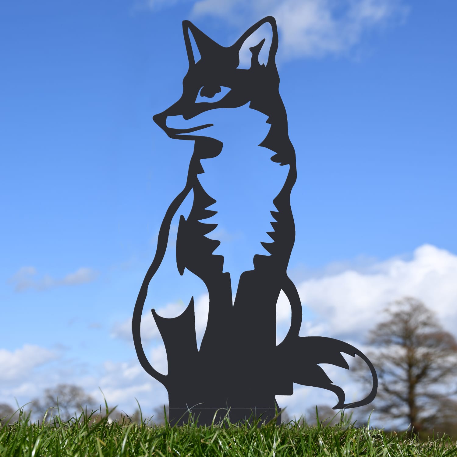 Sitting Fox Silhouette