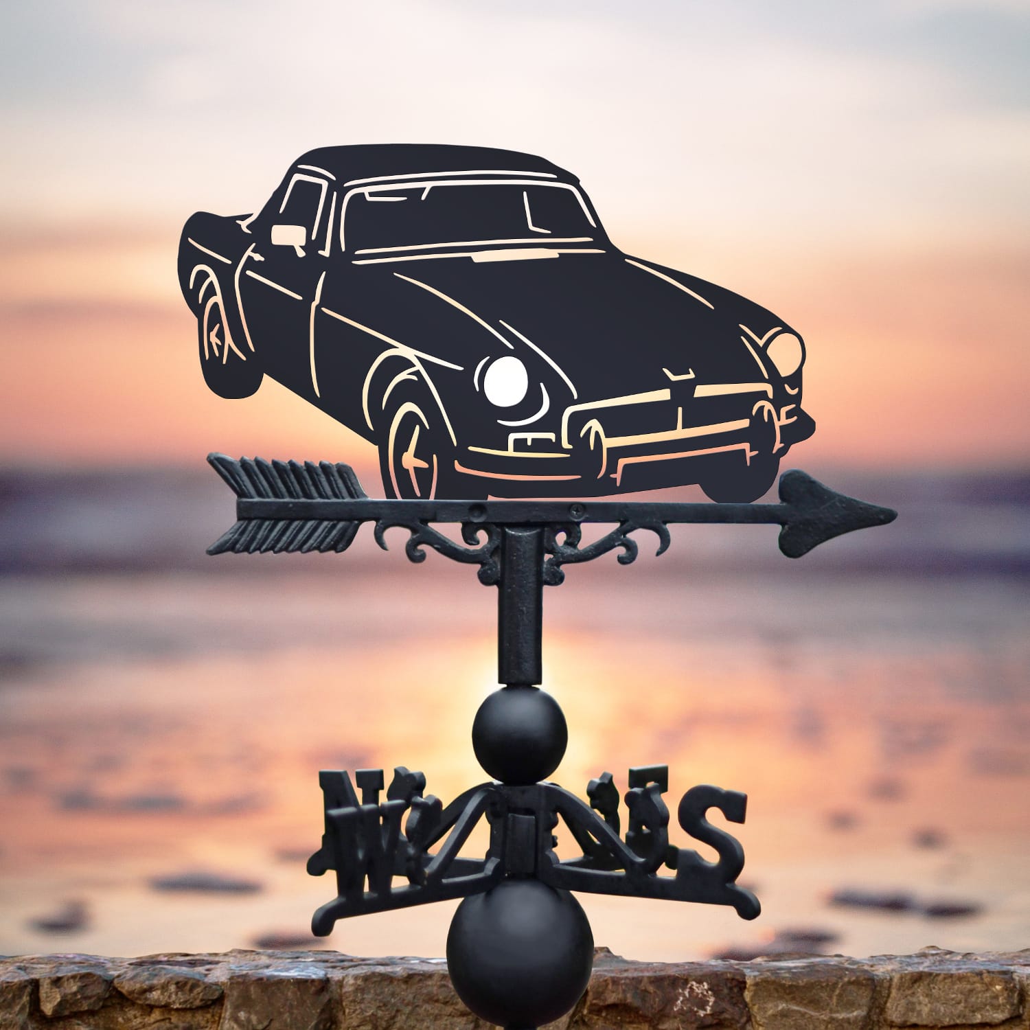 The Forge MGB Roadster Iron Weathervane