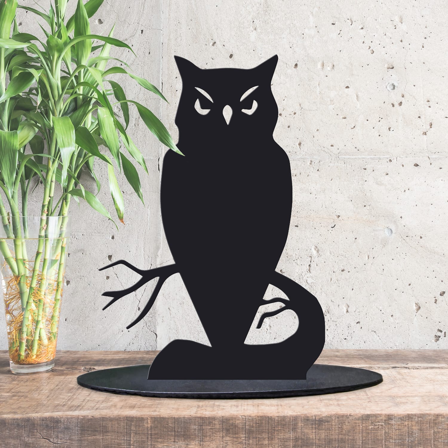 Owl Black Silhouette Ornament