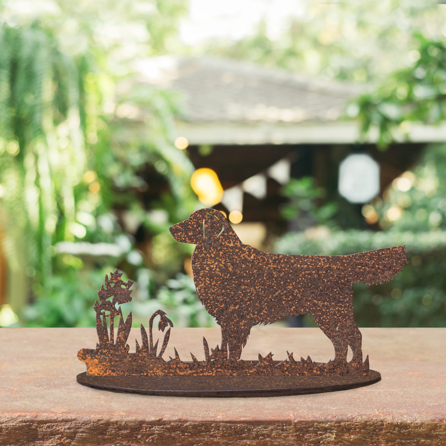 Golden Retriever Rustic Ornament