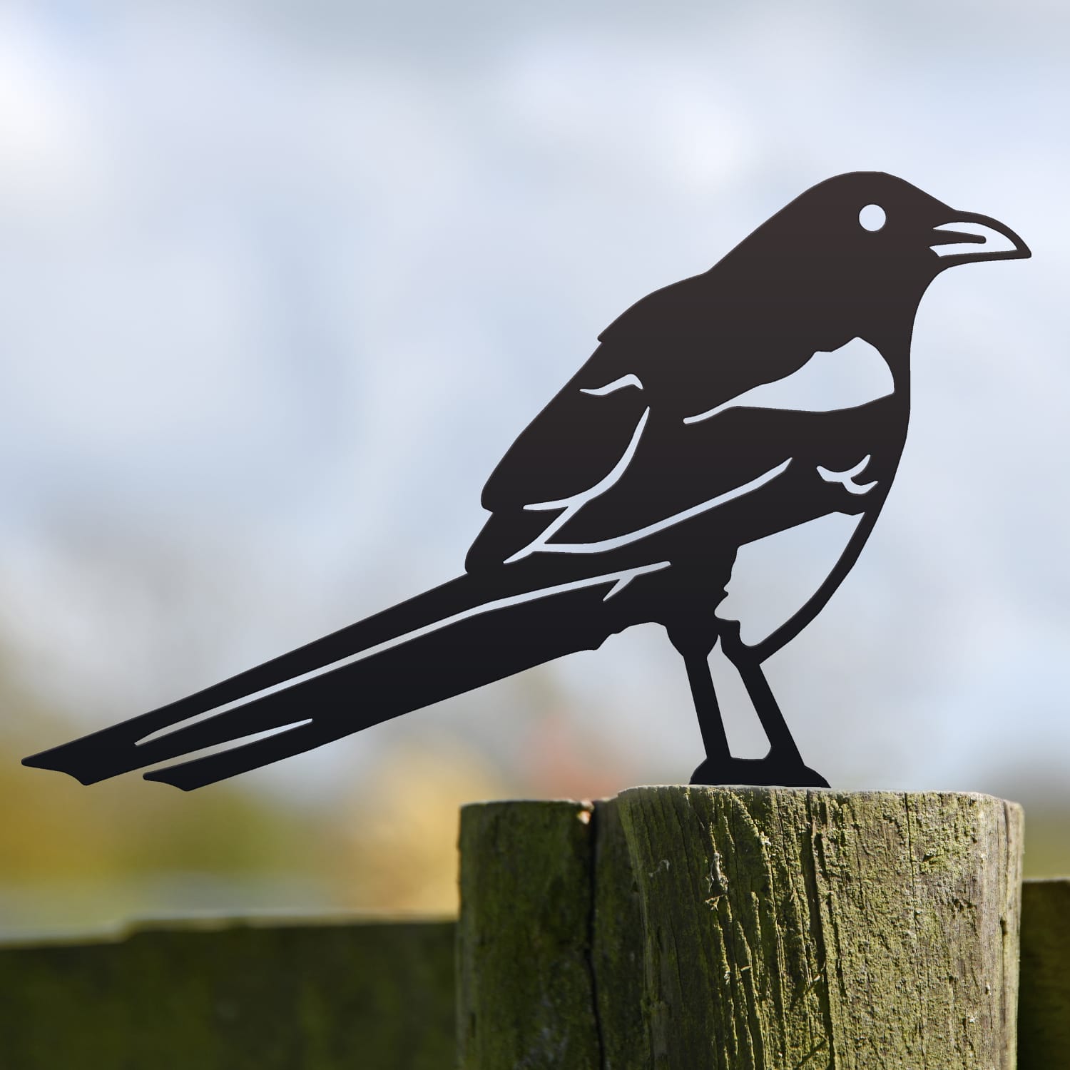 Magpie Fence Topper Black