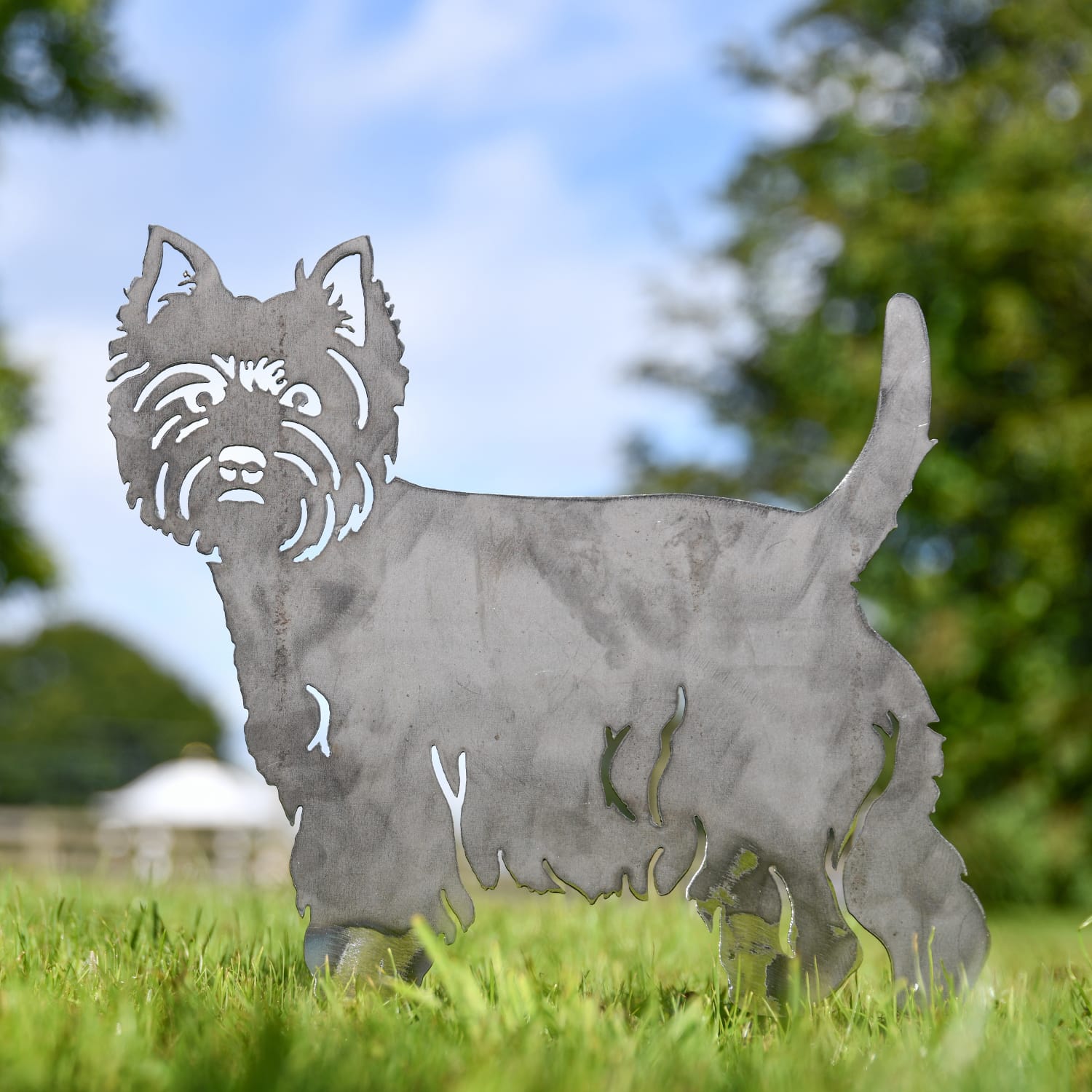 Unfinished Metal West Highland Terrier Silhouette