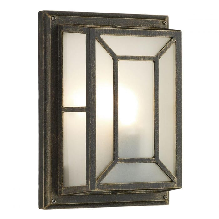 Traditional Antique Bronze Flush Wall Light