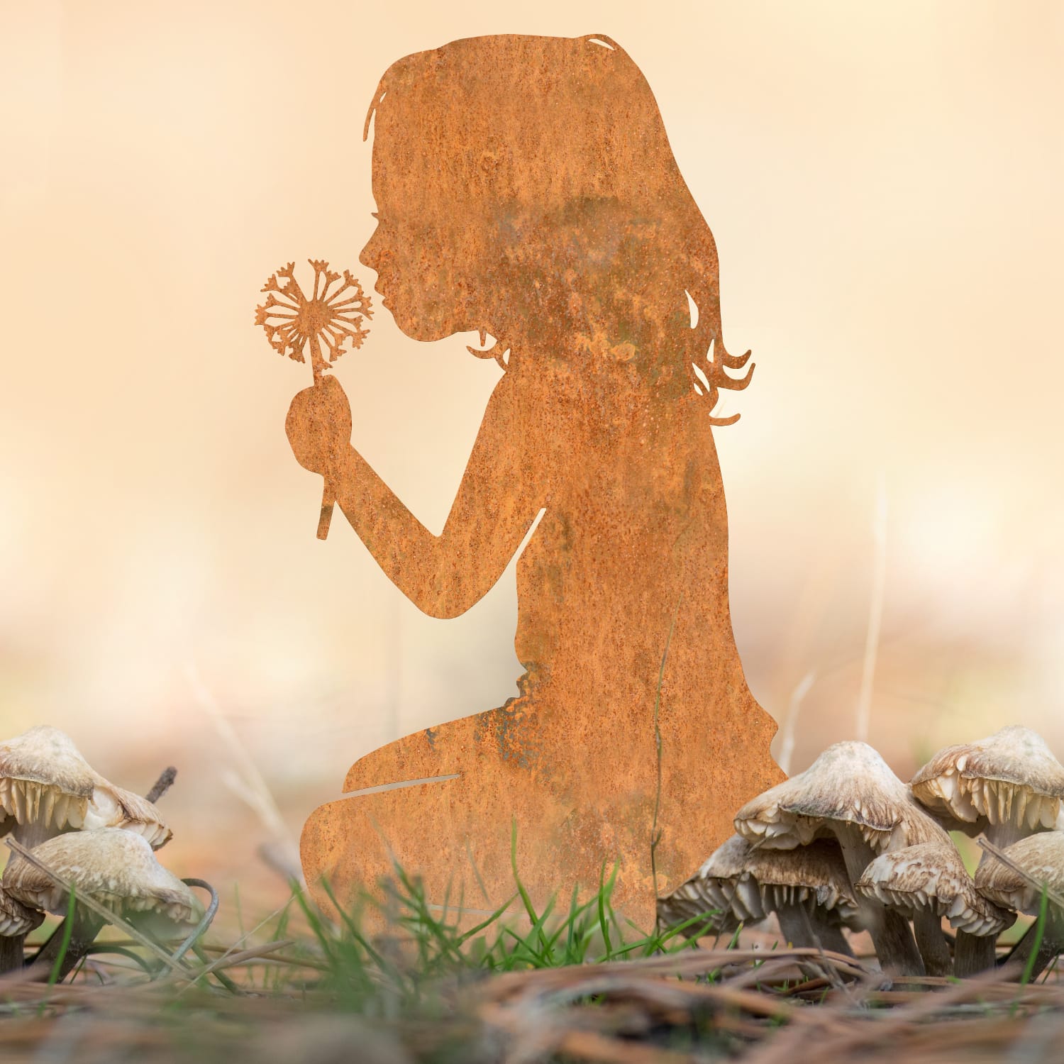Child With Dandelion Silhouette - Ru…