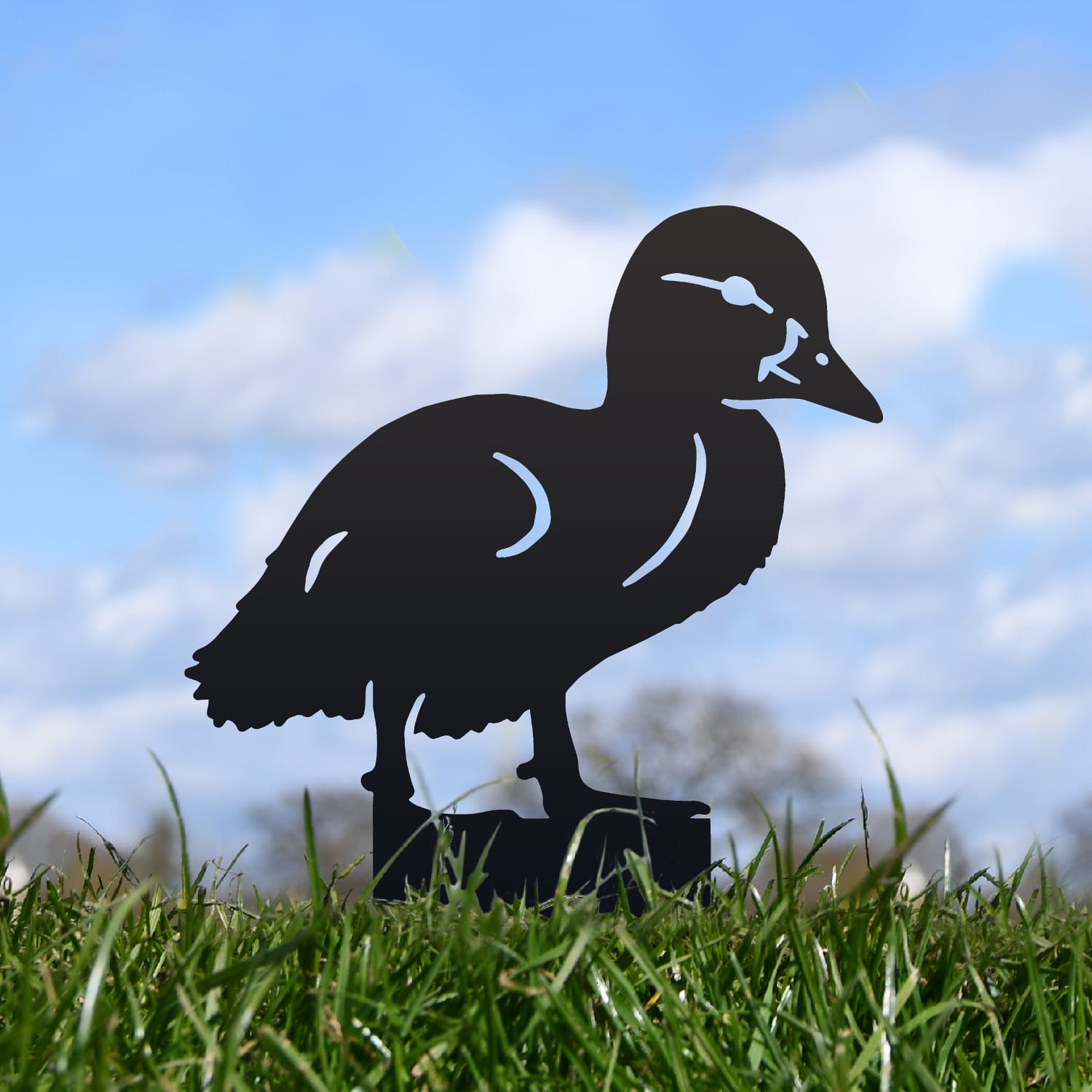 Black Duckling Iron Silhouette