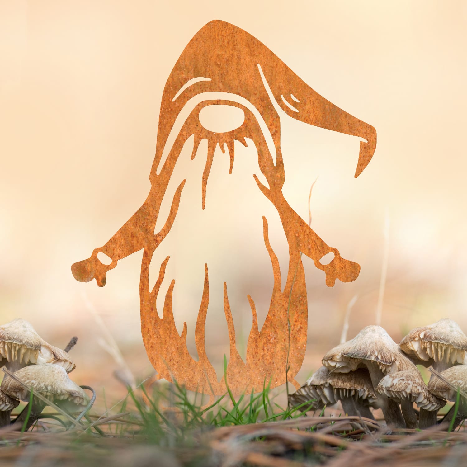 Tall Gonk Gnome Rustic Silhouette