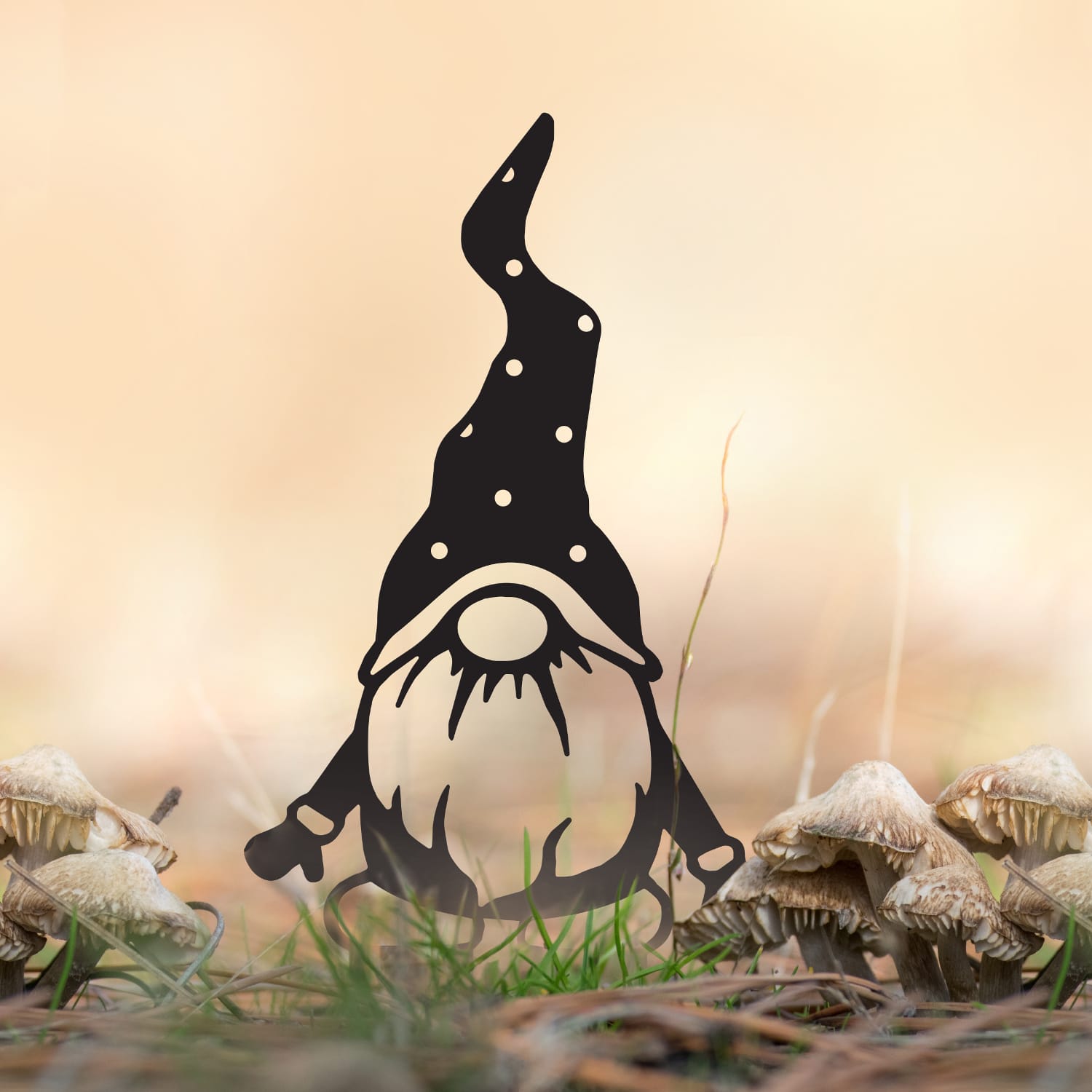 Gonk Gnome With Beard Silhouette