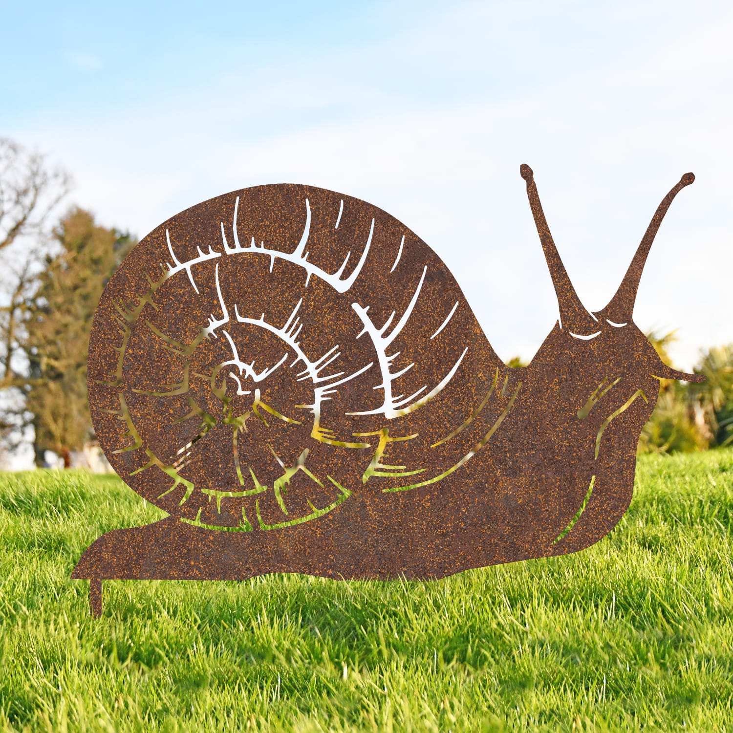 Rustic Snail Silhouette