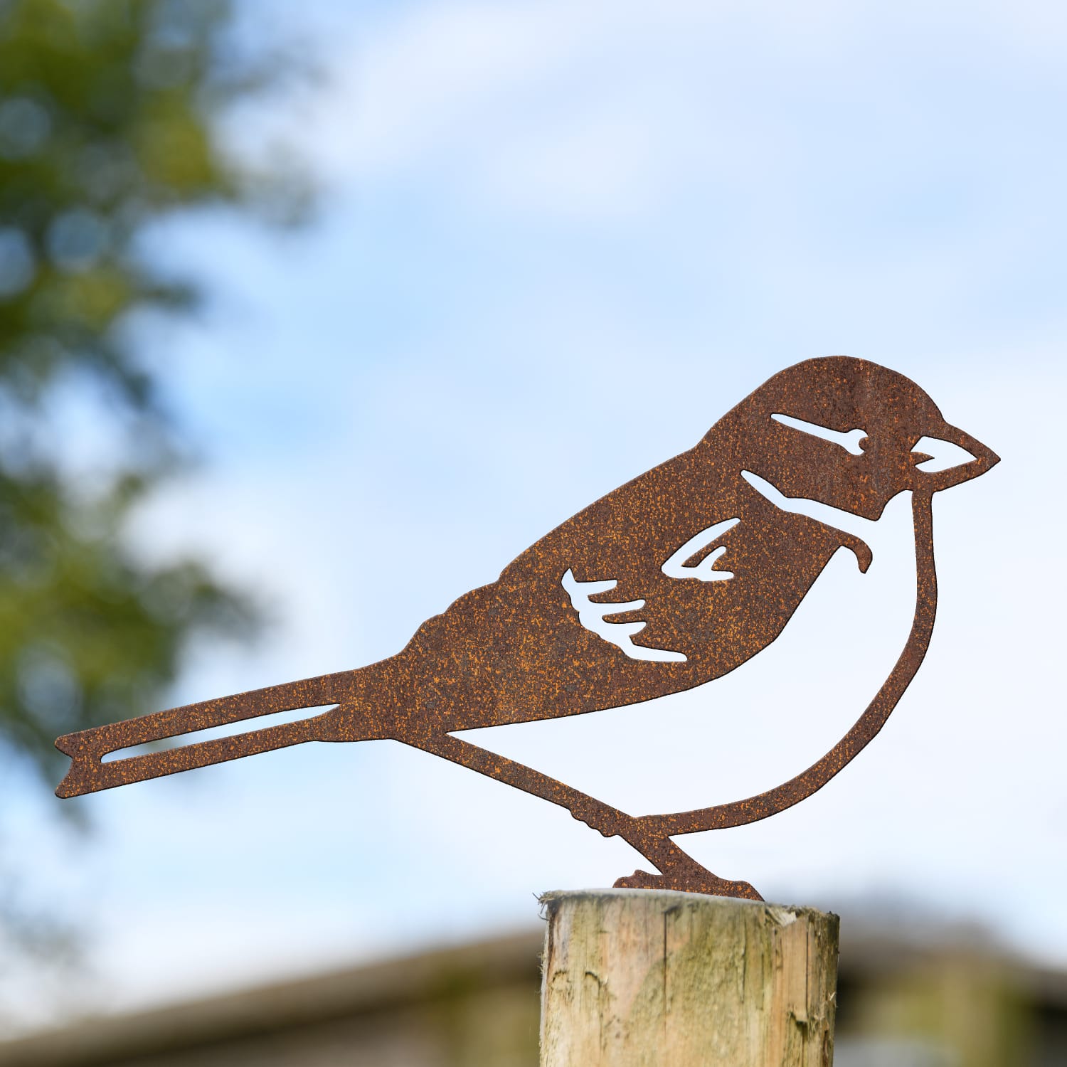 House Sparrow Fence Topper Rustic