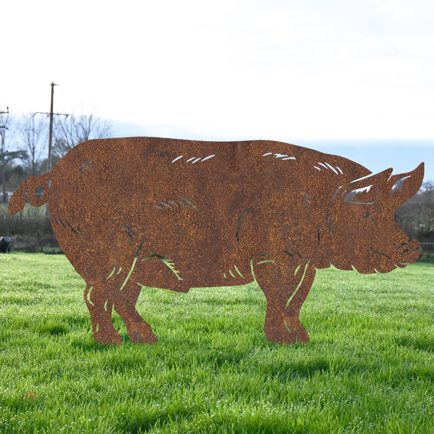 Rustic Pig Silhouette
