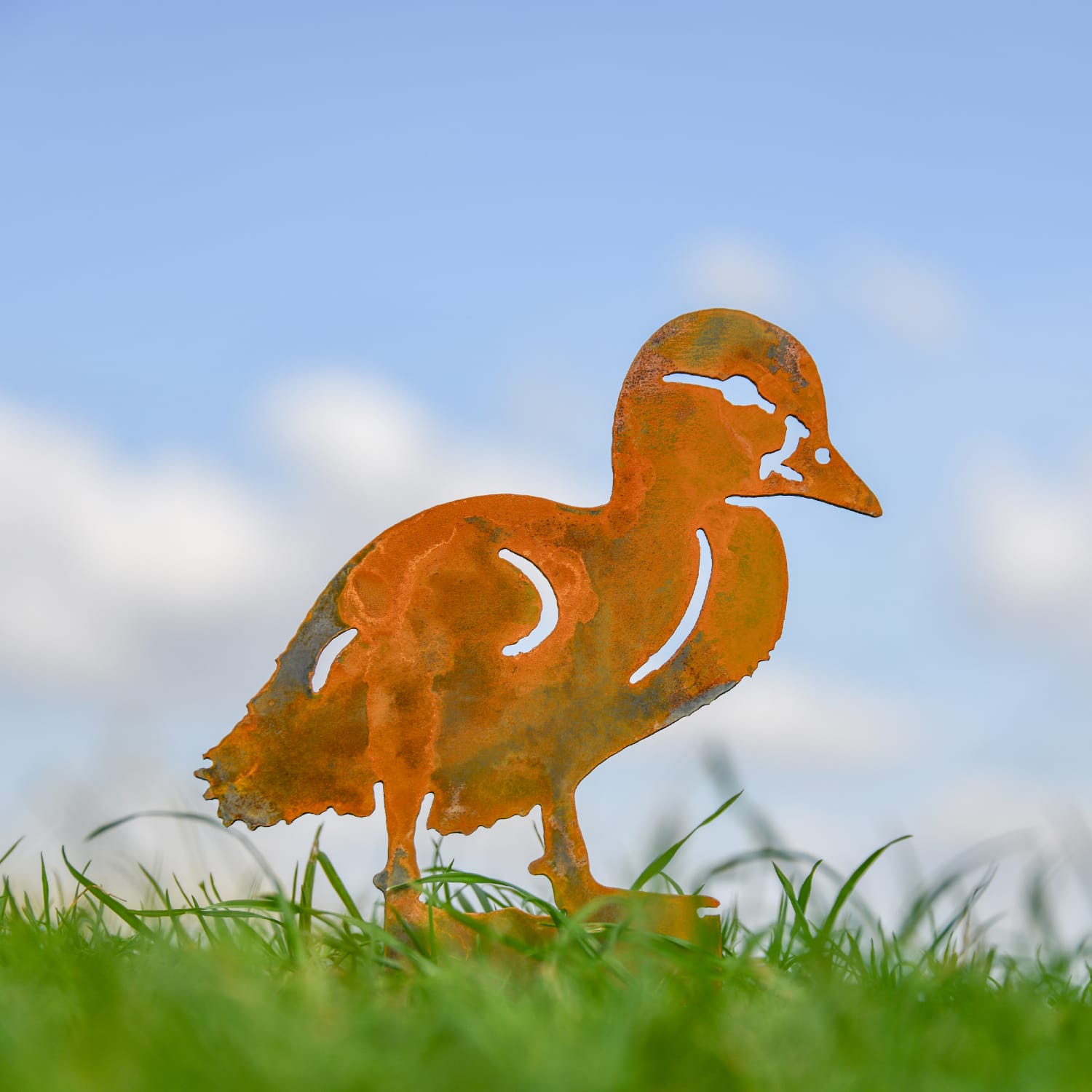 Rustic Duckling Iron Silhouette
