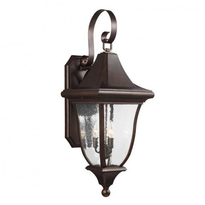 Traditional Antique Bronze Three Light Wall Light
