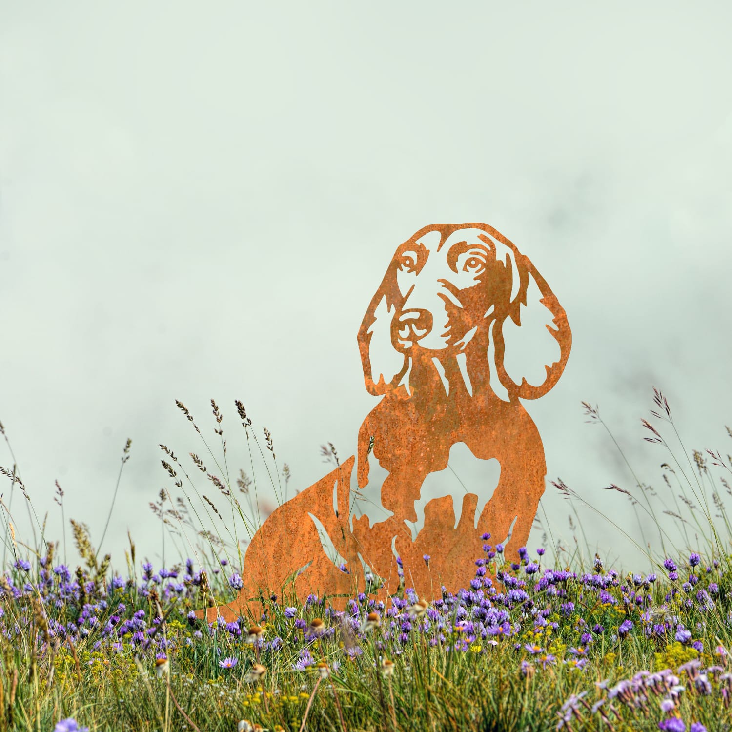 Dachshund Silhouette - Rustic
